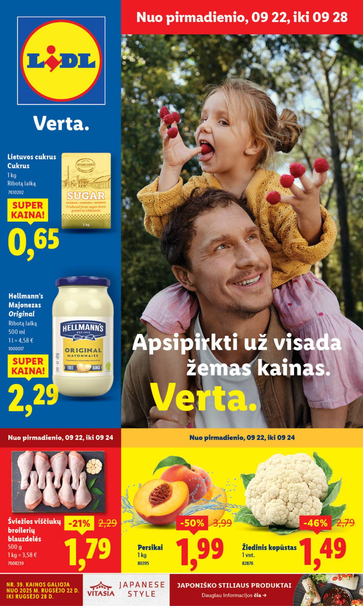 Lidl - LIDL SAVAITĖS Maisto prekių akcijų leidinys 1 puslapis