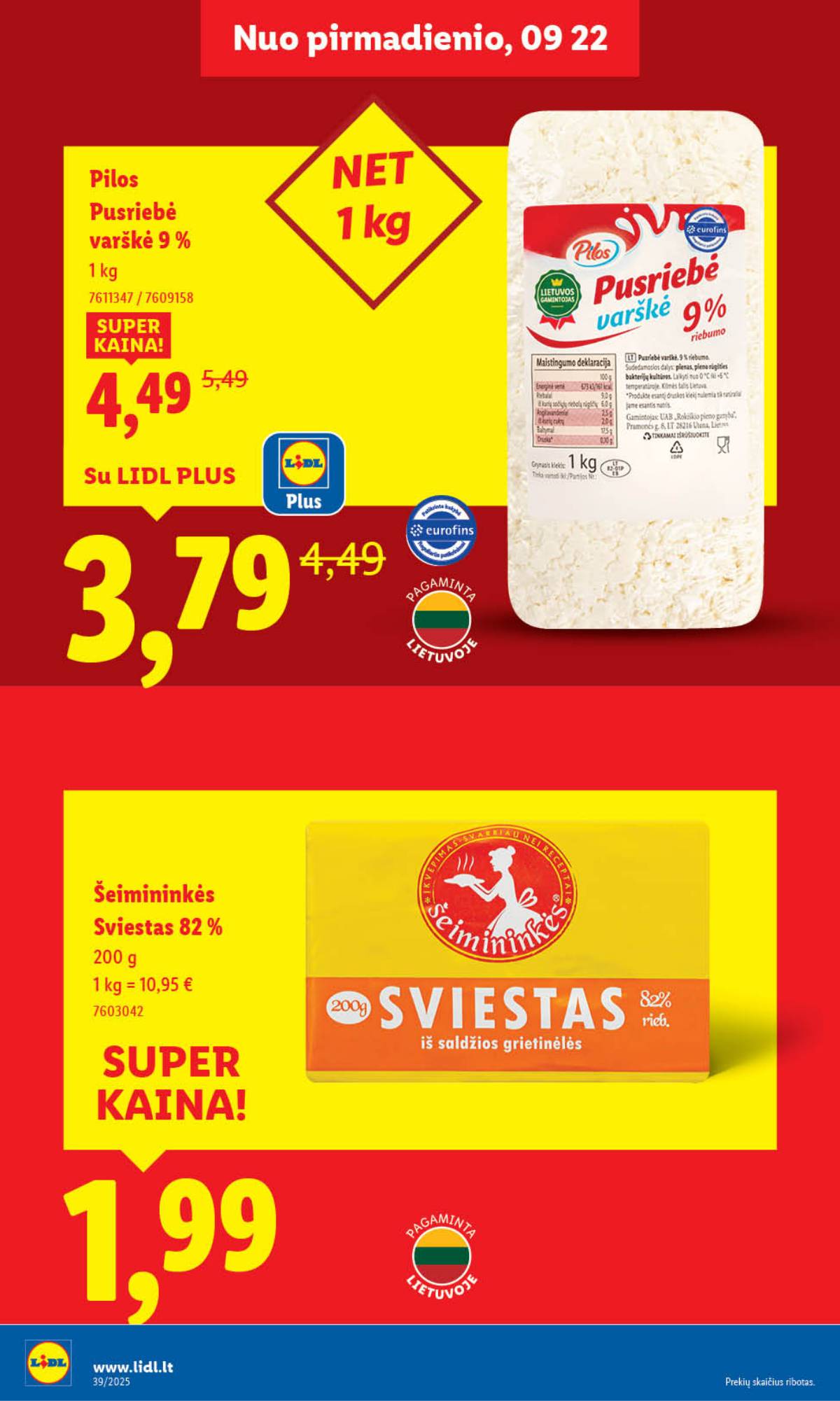 Lidl - LIDL SAVAITĖS Maisto prekių akcijų leidinys 22 puslapis