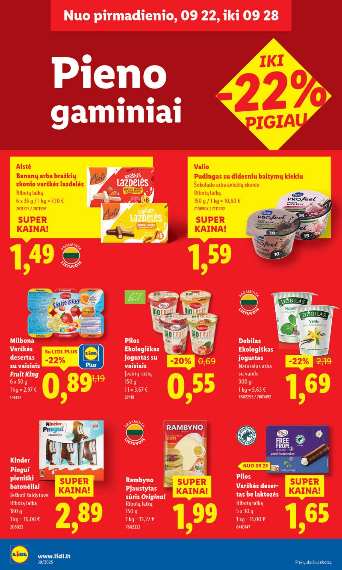 Lidl - LIDL SAVAITĖS Maisto prekių akcijų leidinys 28 puslapis