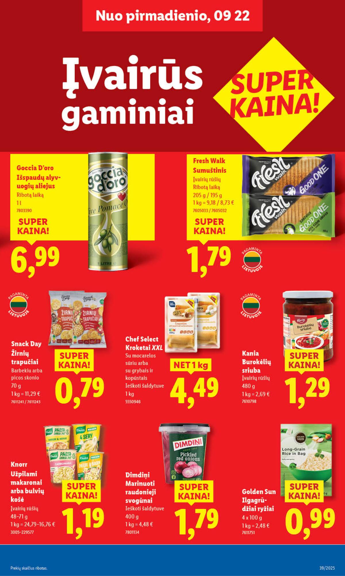 Lidl - LIDL SAVAITĖS Maisto prekių akcijų leidinys 31 puslapis
