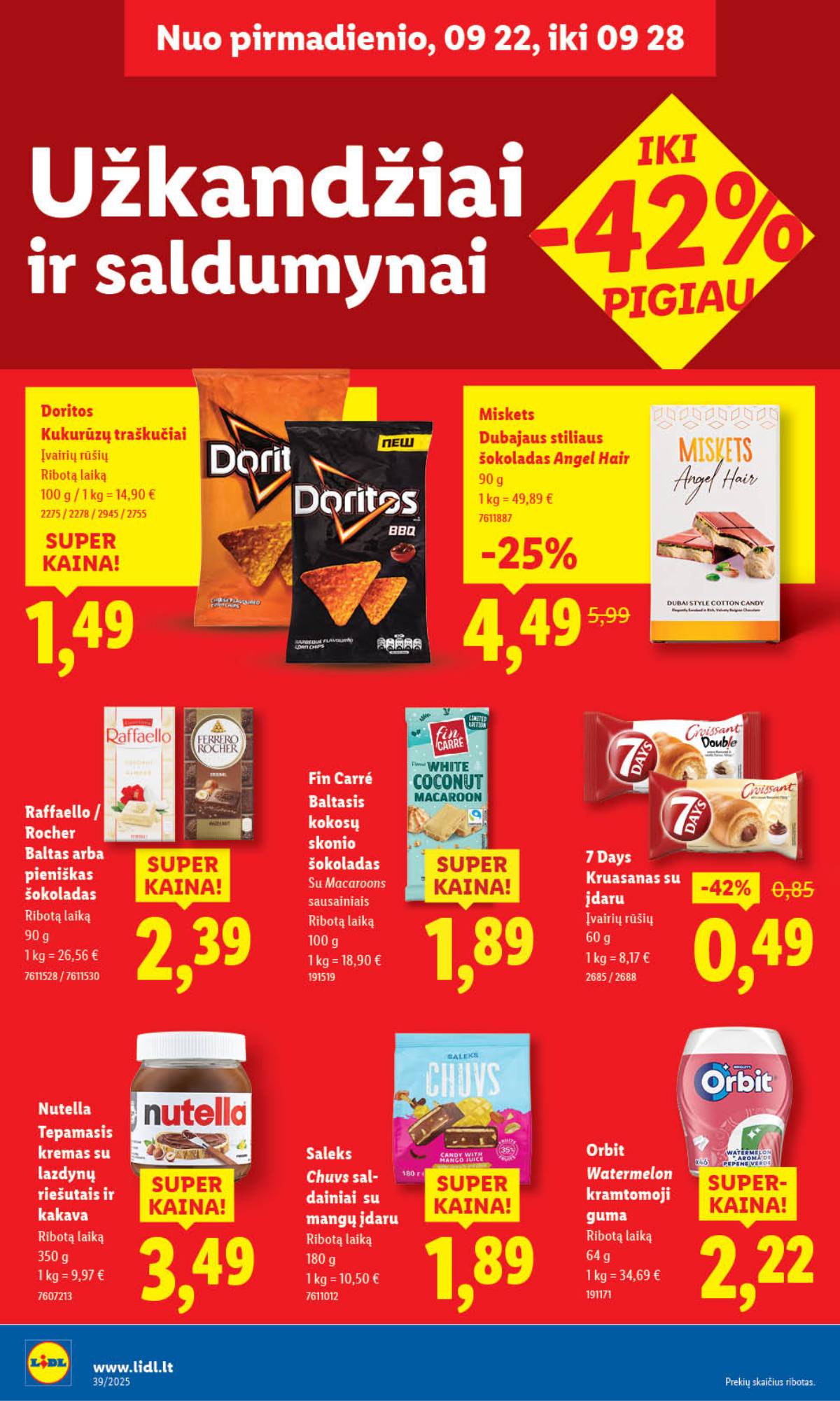 Lidl - LIDL SAVAITĖS Maisto prekių akcijų leidinys 32 puslapis