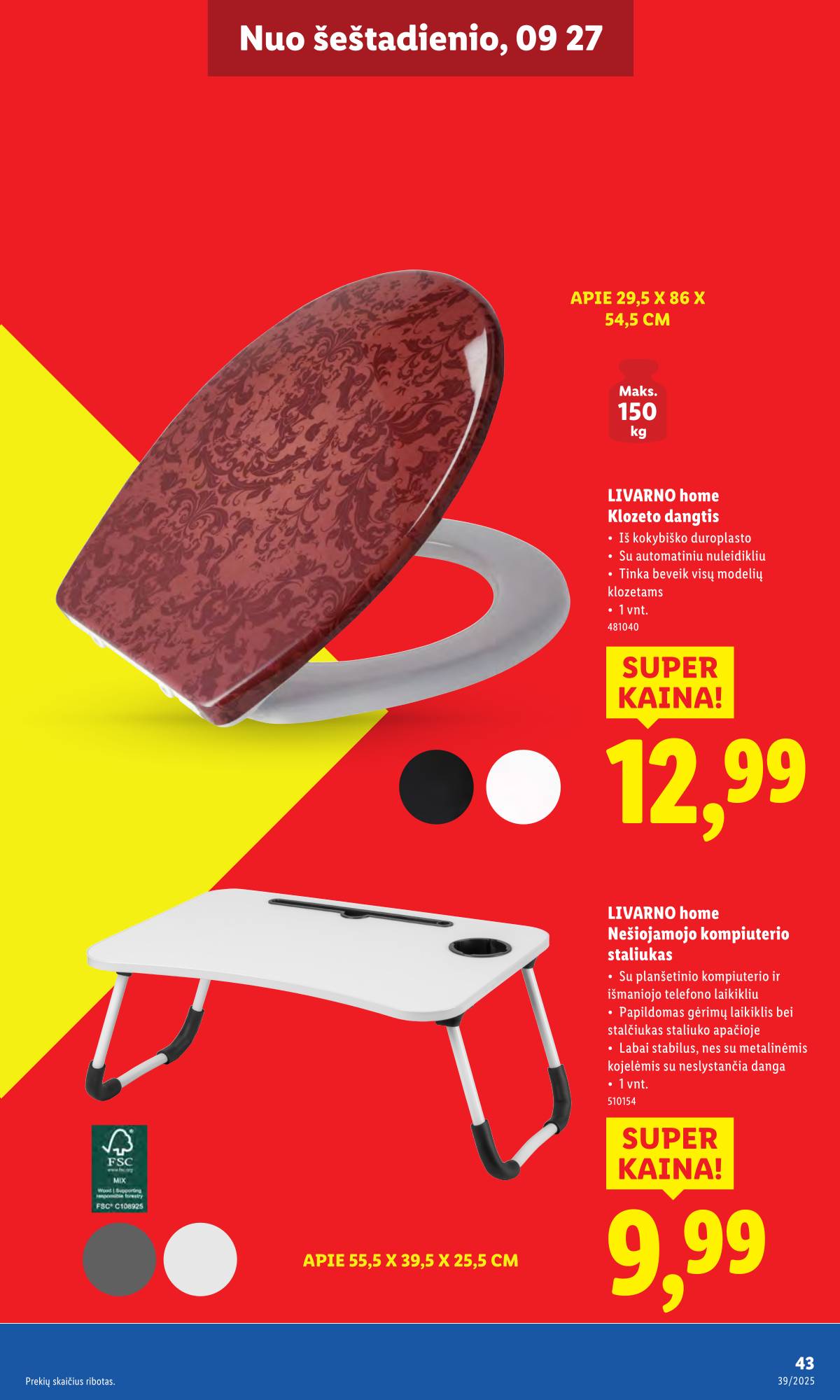 Lidl - LIDL Ne maisto prekių akcijų leidinys 43 puslapis