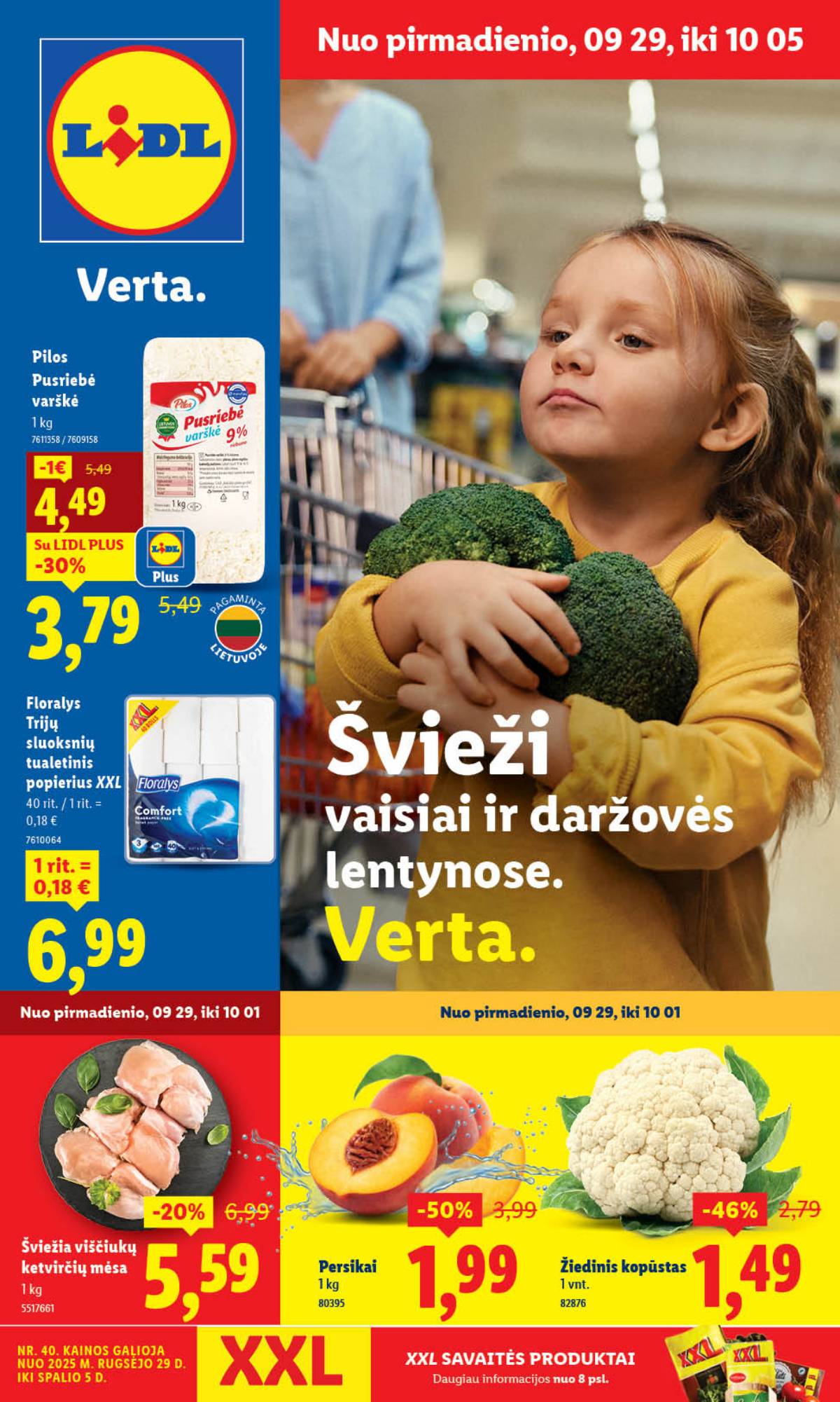 Lidl - LIDL SAVAITĖS Maisto prekių akcijų leidinys 1 puslapis