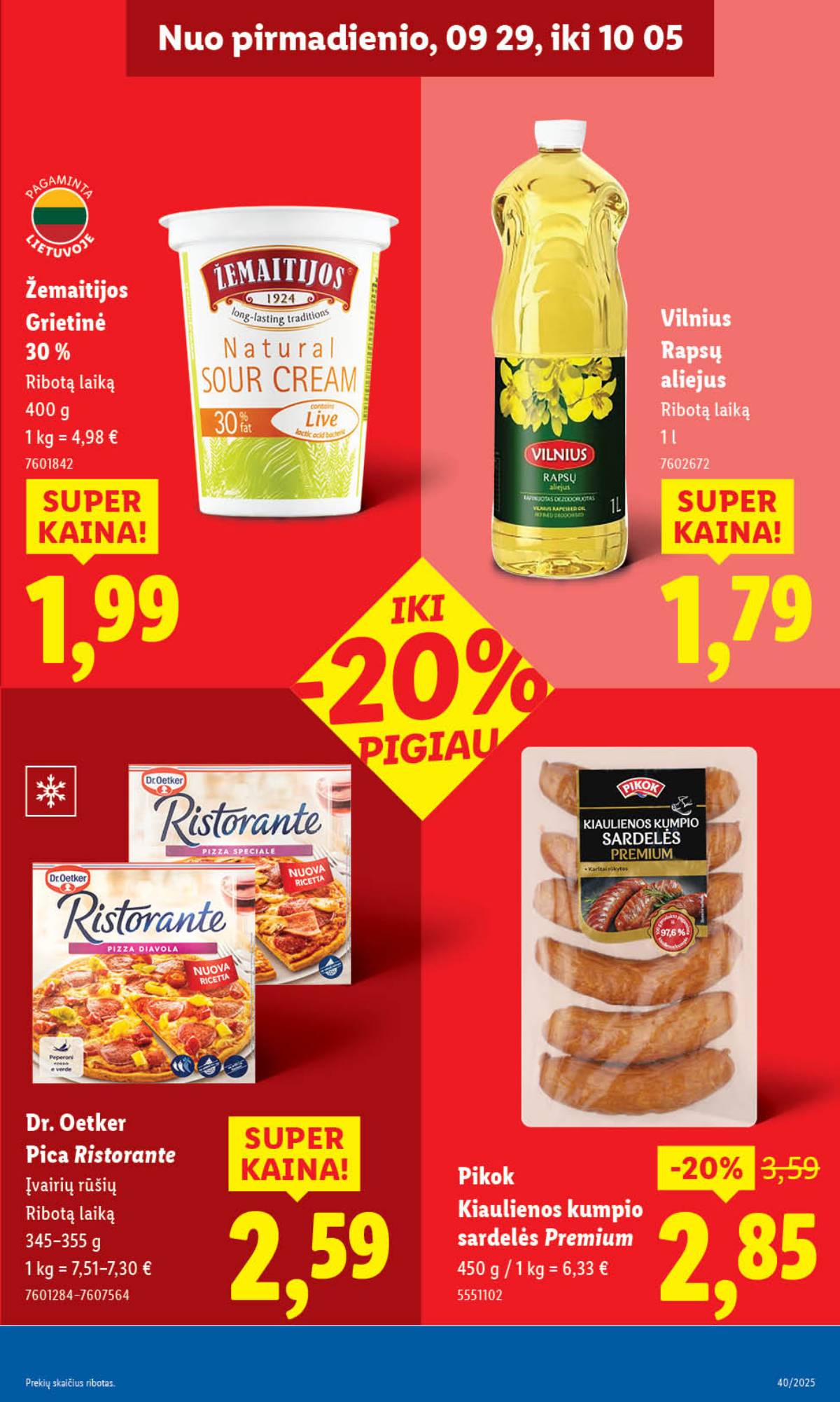 Lidl - LIDL SAVAITĖS Maisto prekių akcijų leidinys 19 puslapis