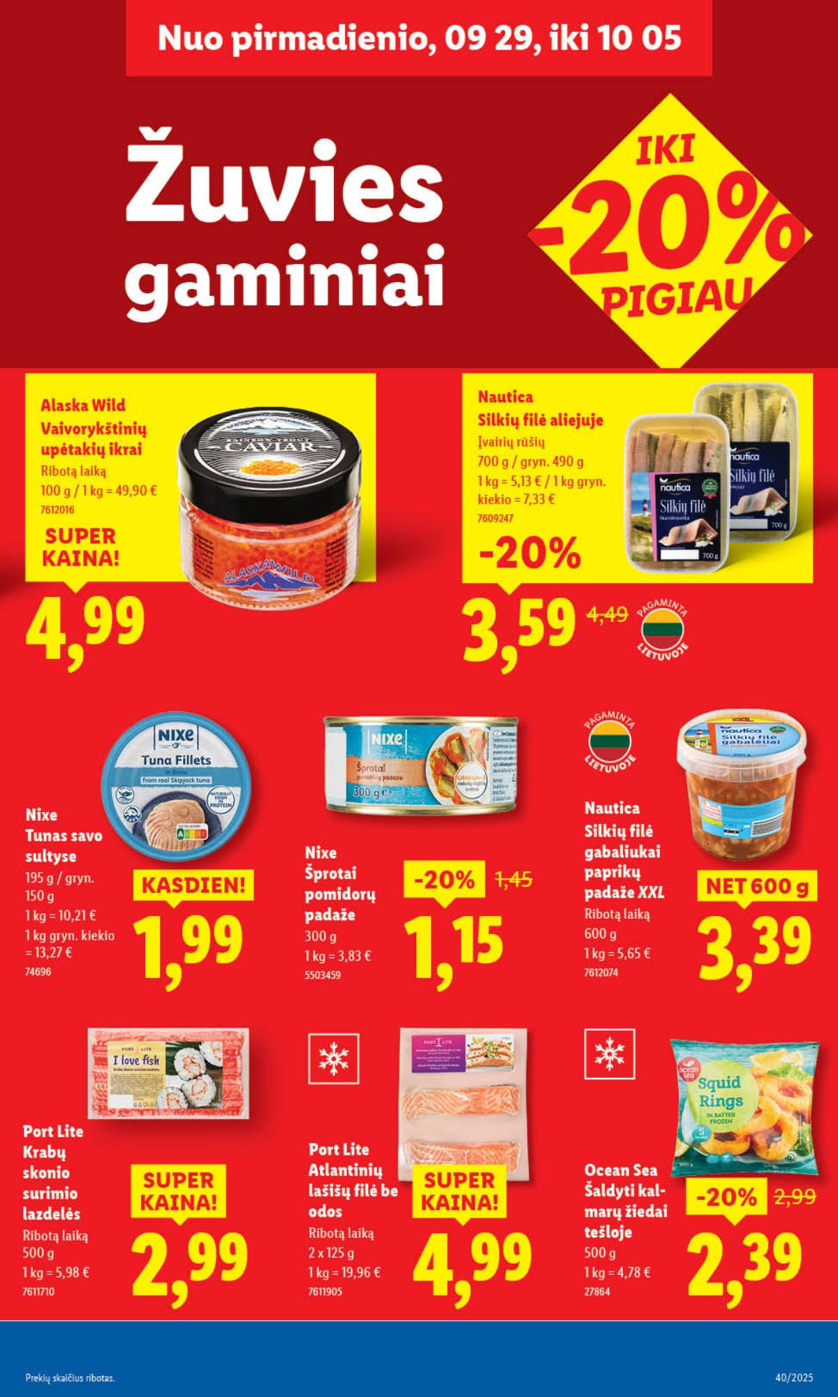 Lidl - LIDL SAVAITĖS Maisto prekių akcijų leidinys 25 puslapis