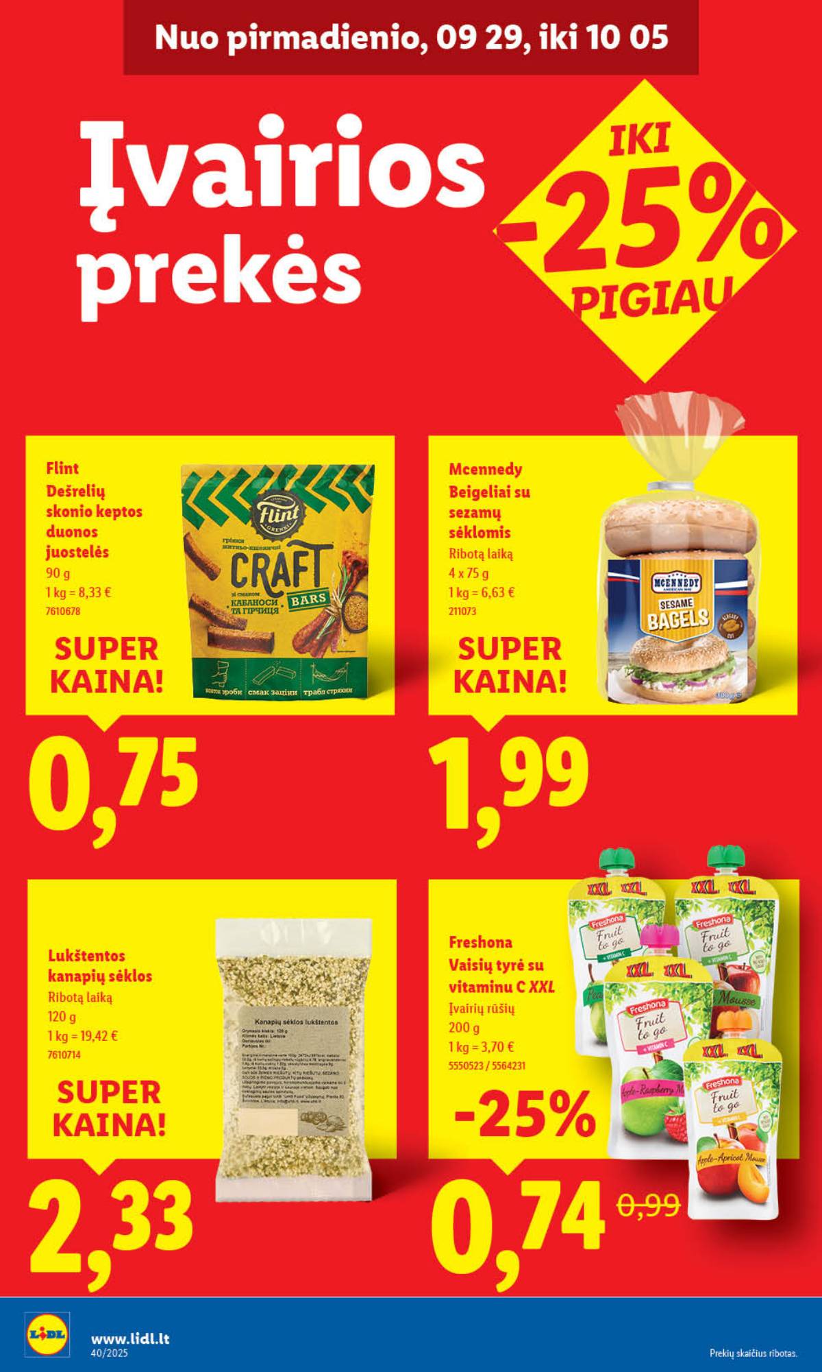 Lidl - LIDL SAVAITĖS Maisto prekių akcijų leidinys 32 puslapis