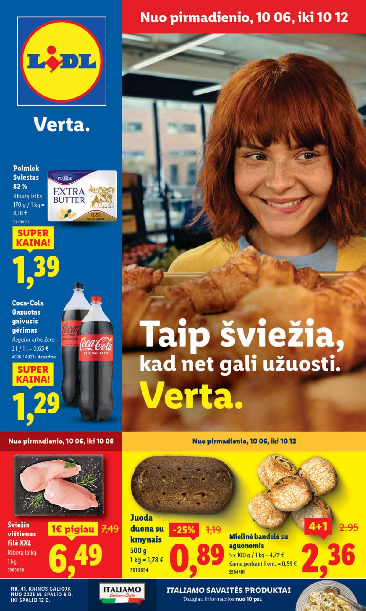 Lidl - LIDL SAVAITĖS Maisto prekių akcijų leidinys 1 puslapis
