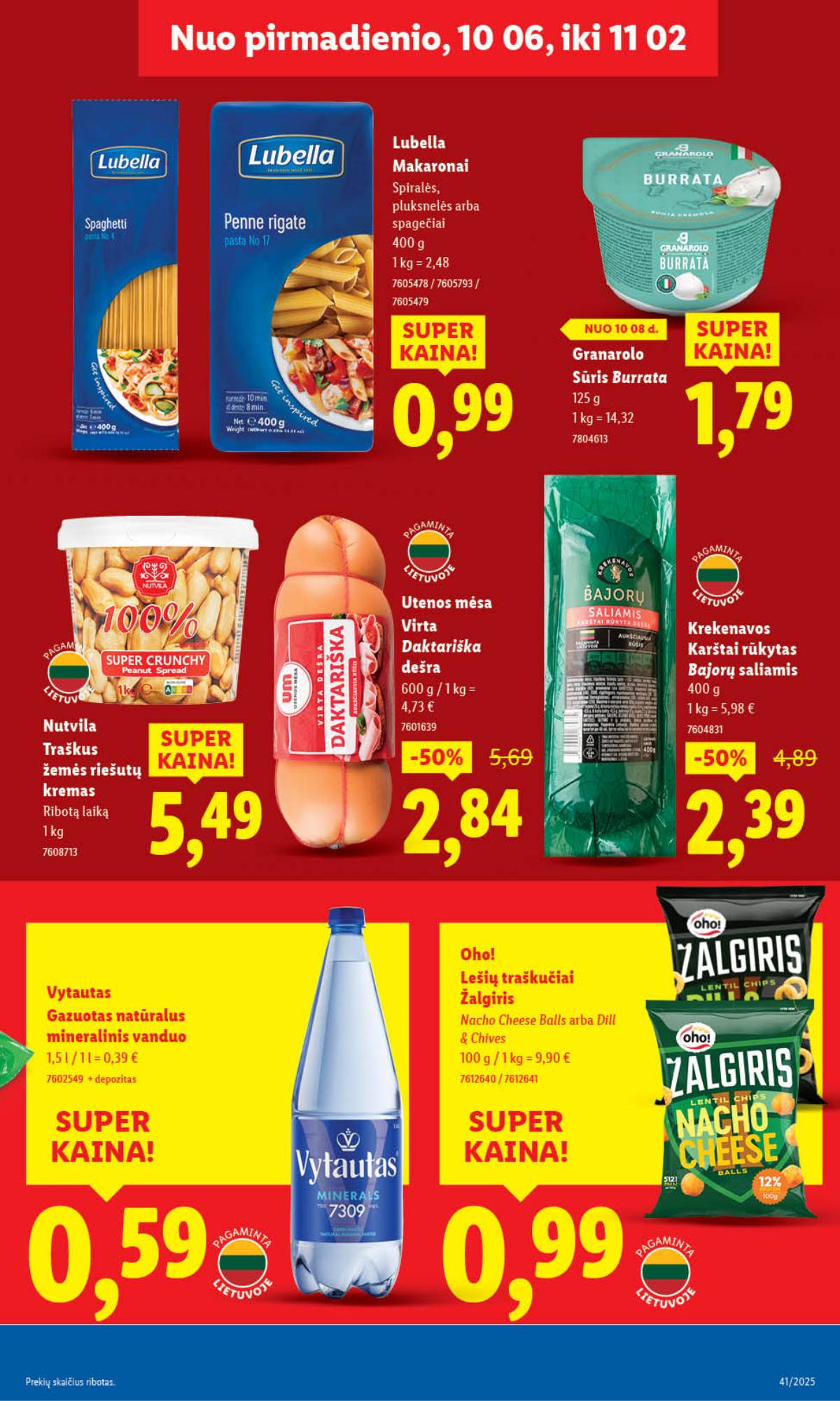 Lidl - LIDL SAVAITĖS Maisto prekių akcijų leidinys 41 puslapis