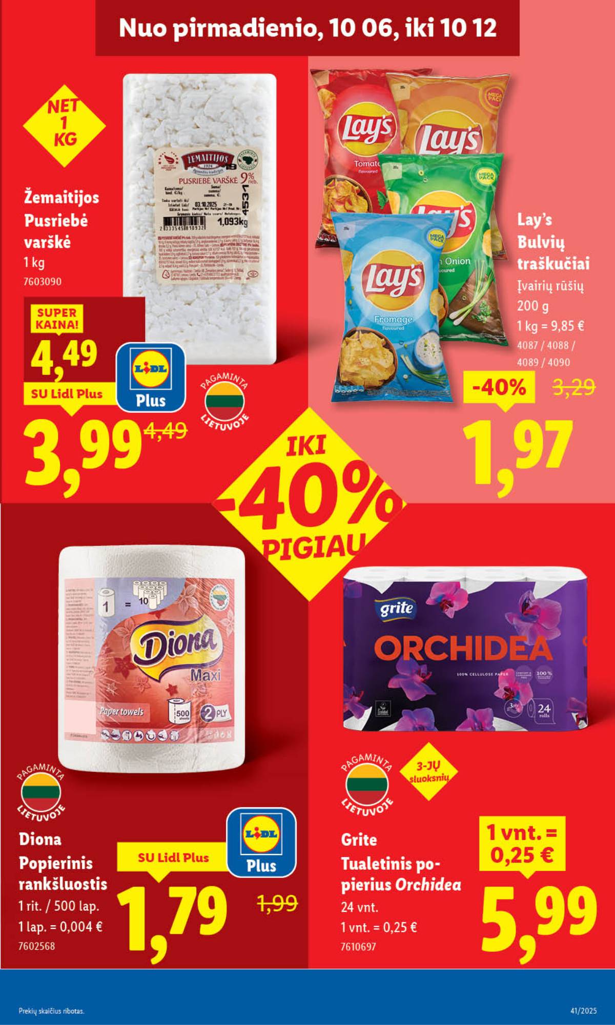 Lidl - LIDL SAVAITĖS Maisto prekių akcijų leidinys 43 puslapis