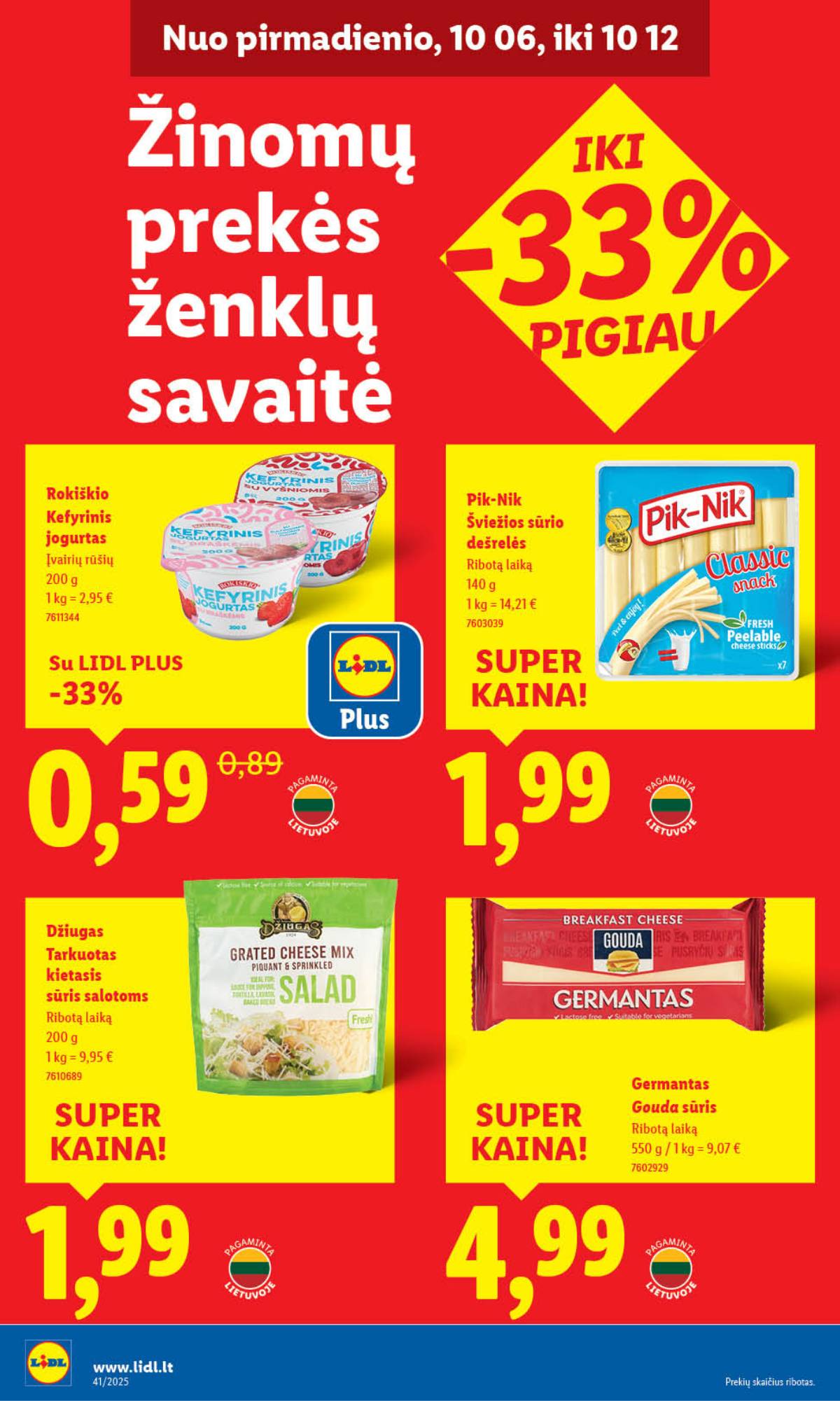 Lidl - LIDL SAVAITĖS Maisto prekių akcijų leidinys 46 puslapis