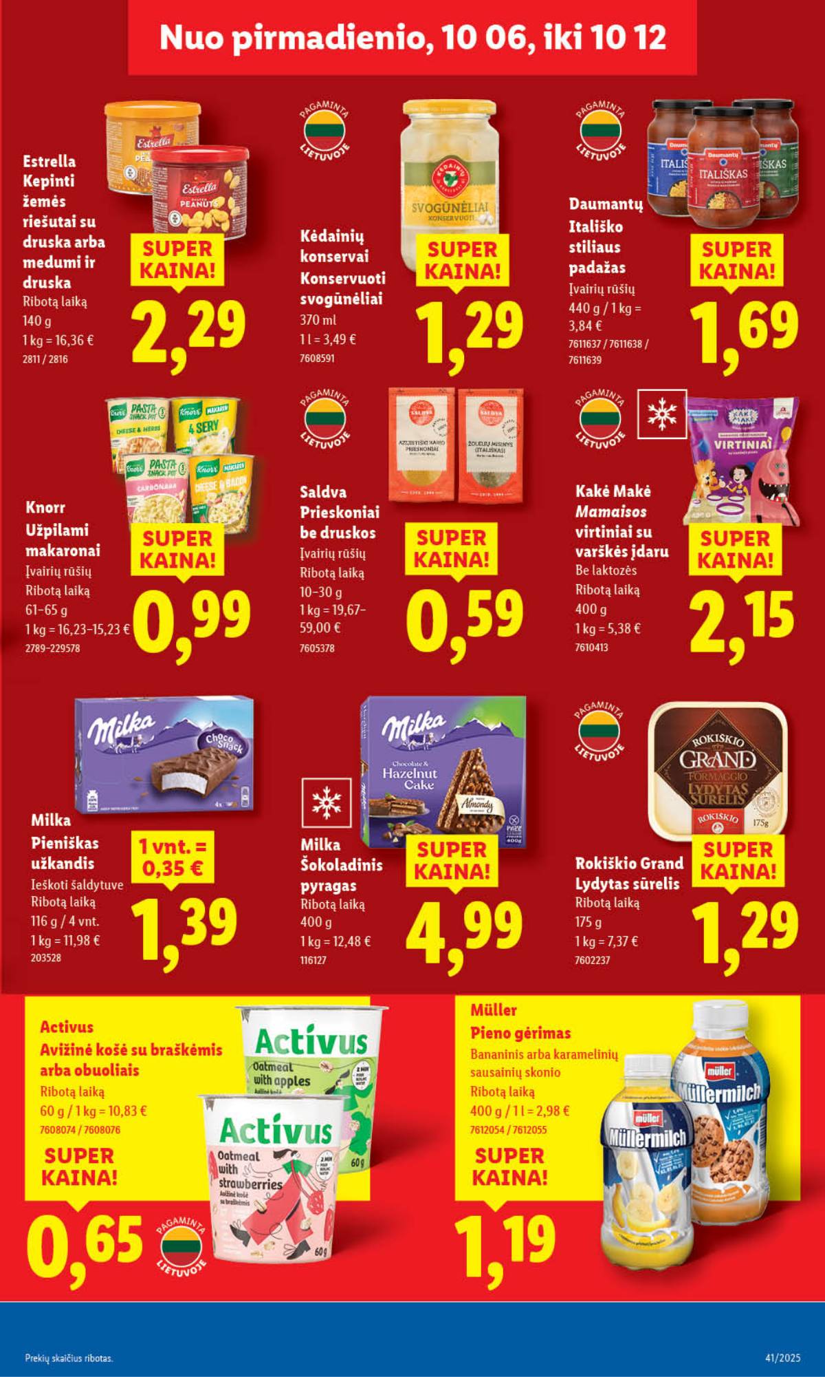 Lidl - LIDL SAVAITĖS Maisto prekių akcijų leidinys 47 puslapis