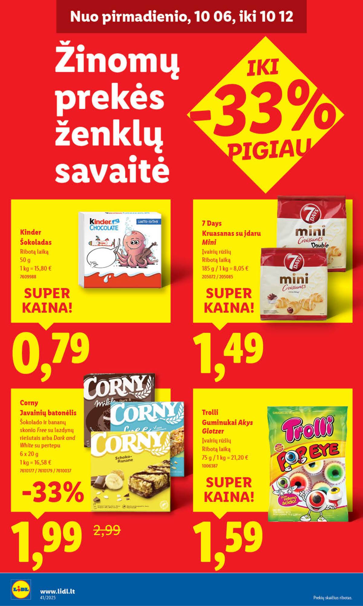 Lidl - LIDL SAVAITĖS Maisto prekių akcijų leidinys 50 puslapis