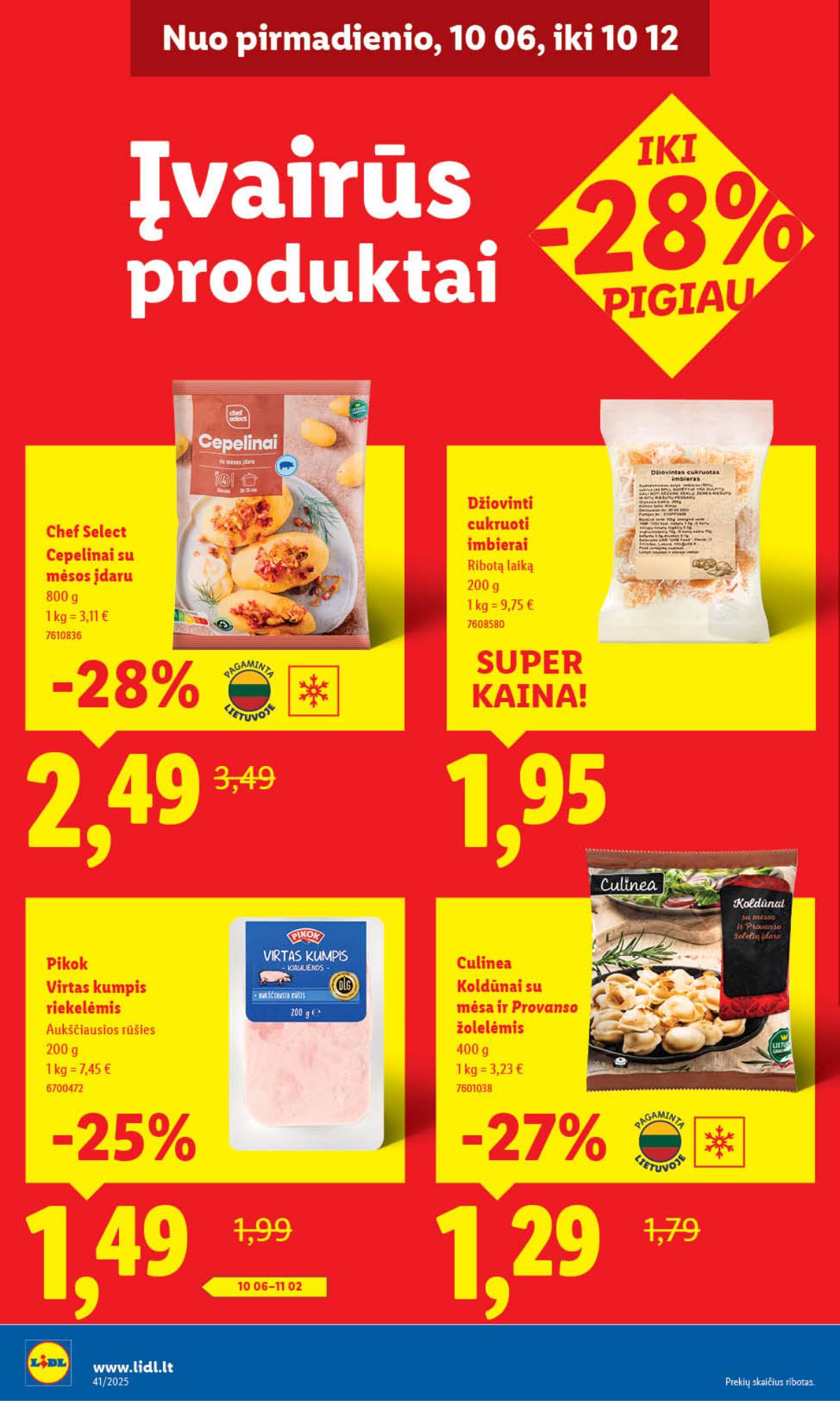 Lidl - LIDL SAVAITĖS Maisto prekių akcijų leidinys 54 puslapis