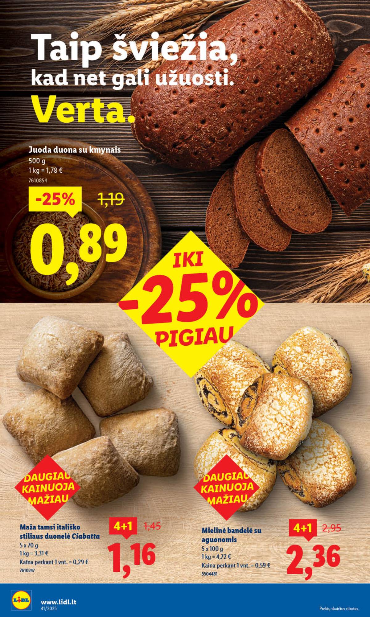 Lidl - LIDL SAVAITĖS Maisto prekių akcijų leidinys 6 puslapis
