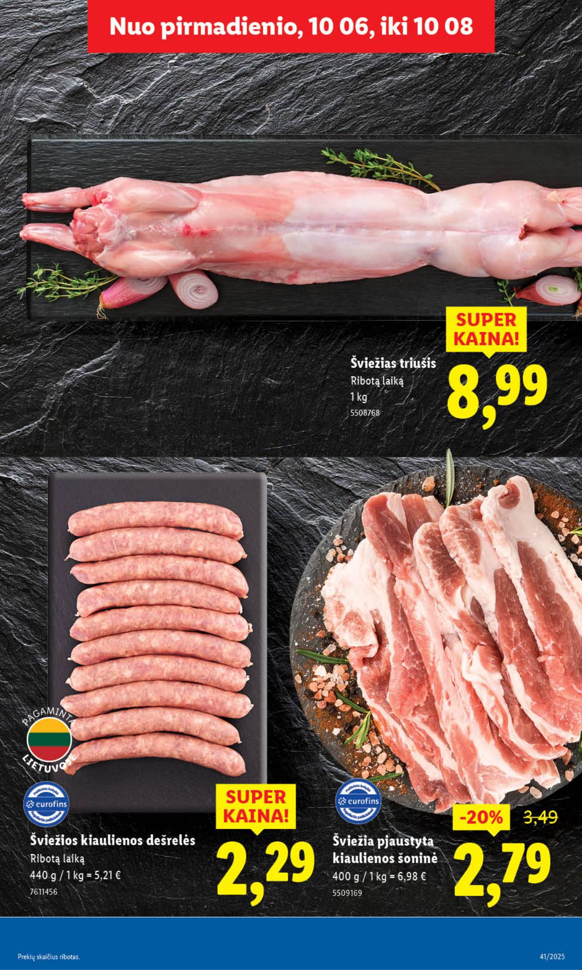 Lidl - LIDL SAVAITĖS Maisto prekių akcijų leidinys 9 puslapis