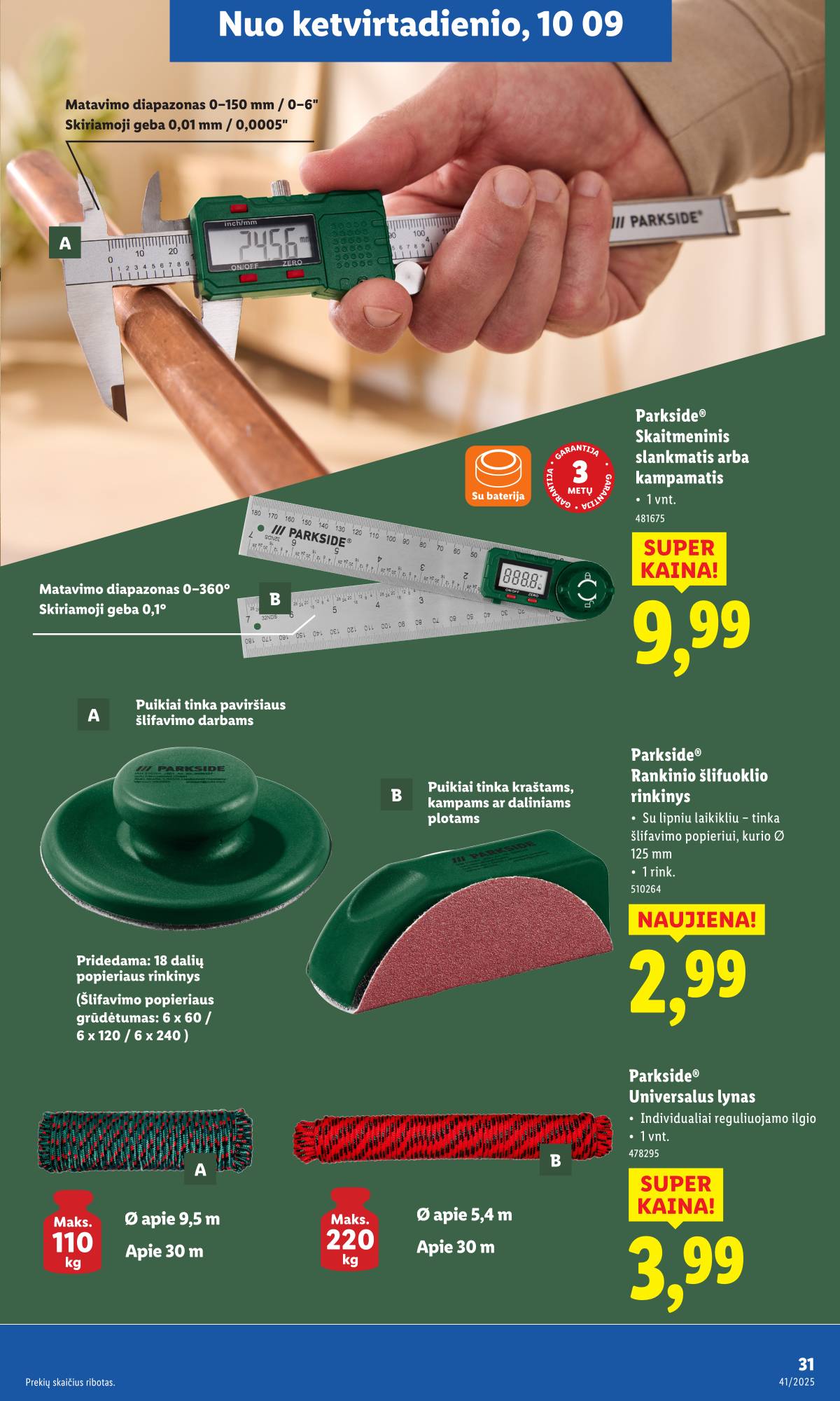 Lidl - LIDL Ne maisto prekių akcijų leidinys 31 puslapis