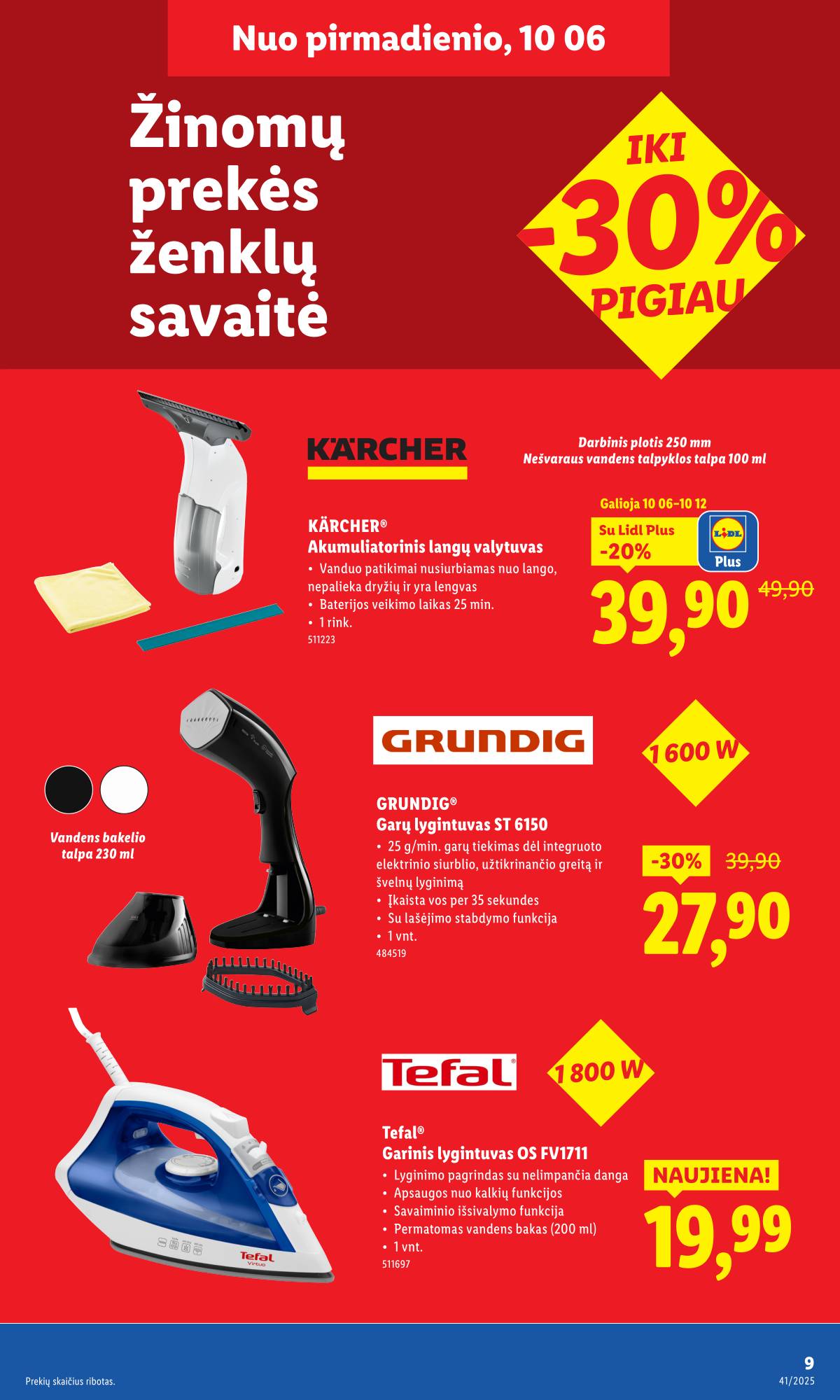 Lidl - LIDL Ne maisto prekių akcijų leidinys 9 puslapis