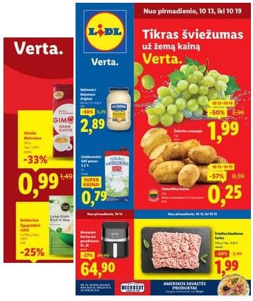 Lidl - LIDL SAVAITĖS Maisto prekių akcijų leidinys 2025-10-13 – 2025-10-19
