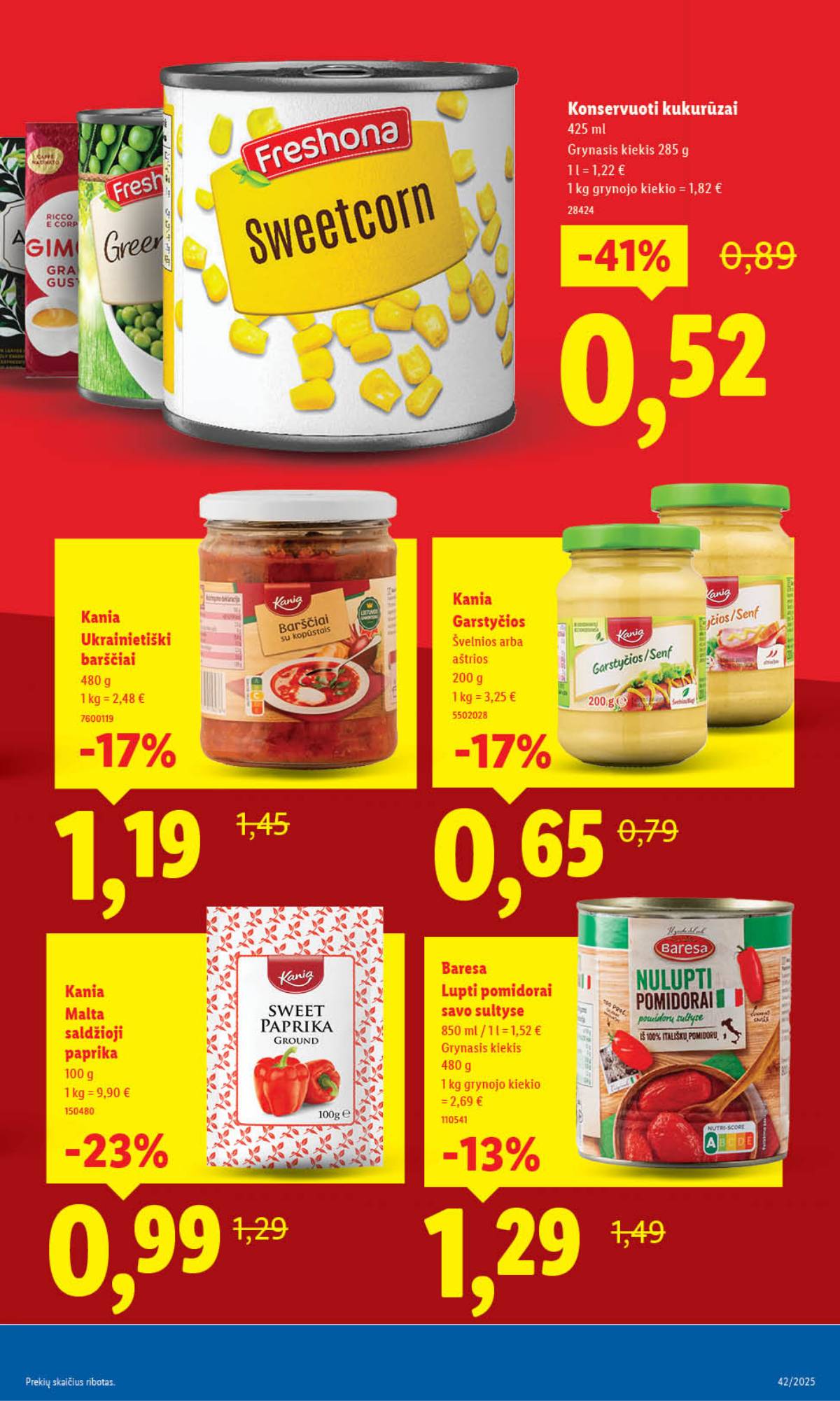 Lidl - LIDL SAVAITĖS Maisto prekių akcijų leidinys 3 puslapis