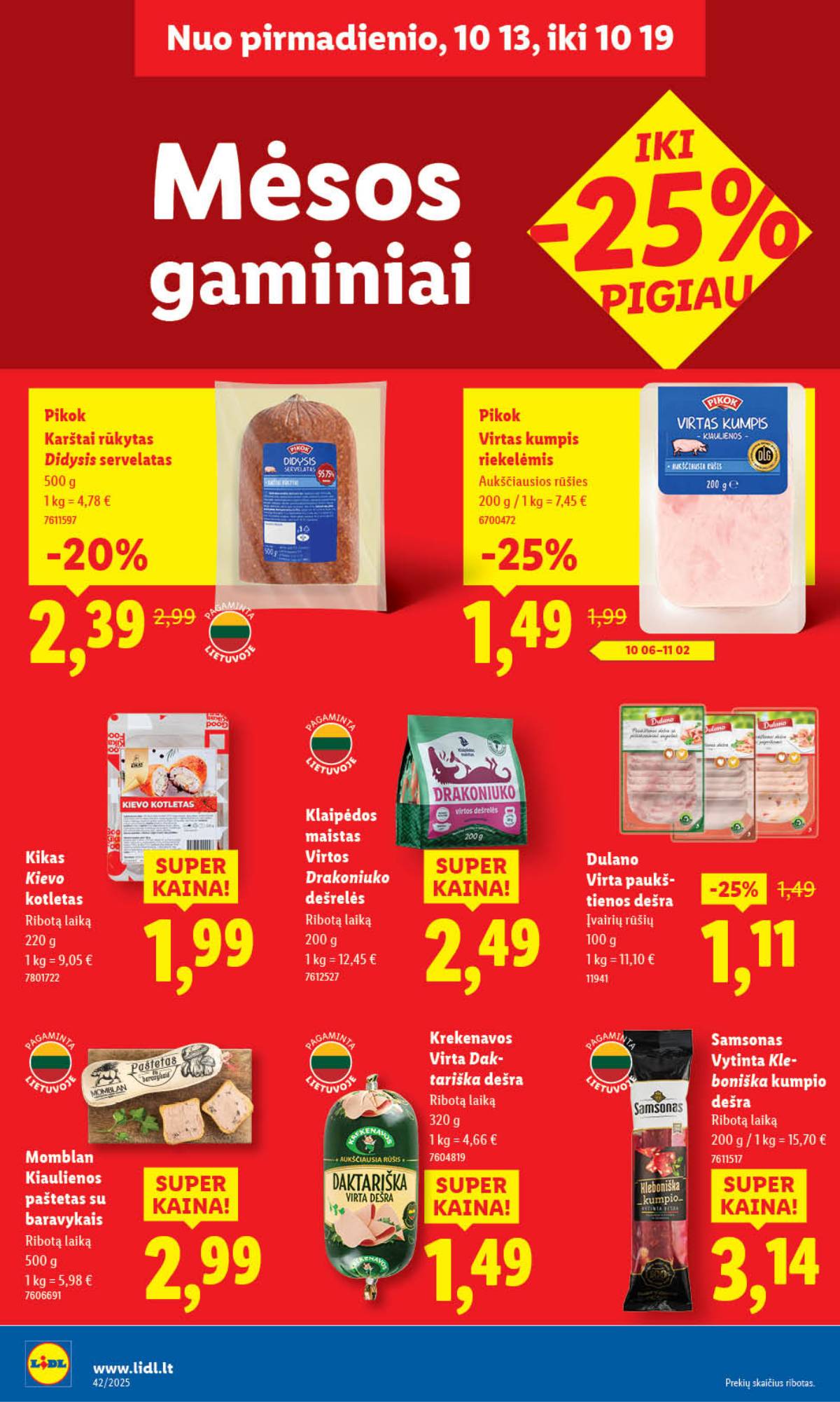Lidl - LIDL SAVAITĖS Maisto prekių akcijų leidinys 34 puslapis