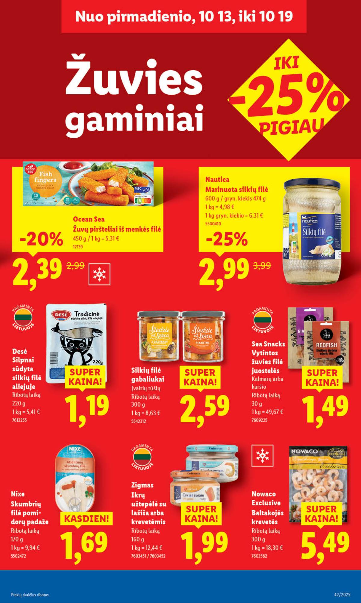 Lidl - LIDL SAVAITĖS Maisto prekių akcijų leidinys 35 puslapis