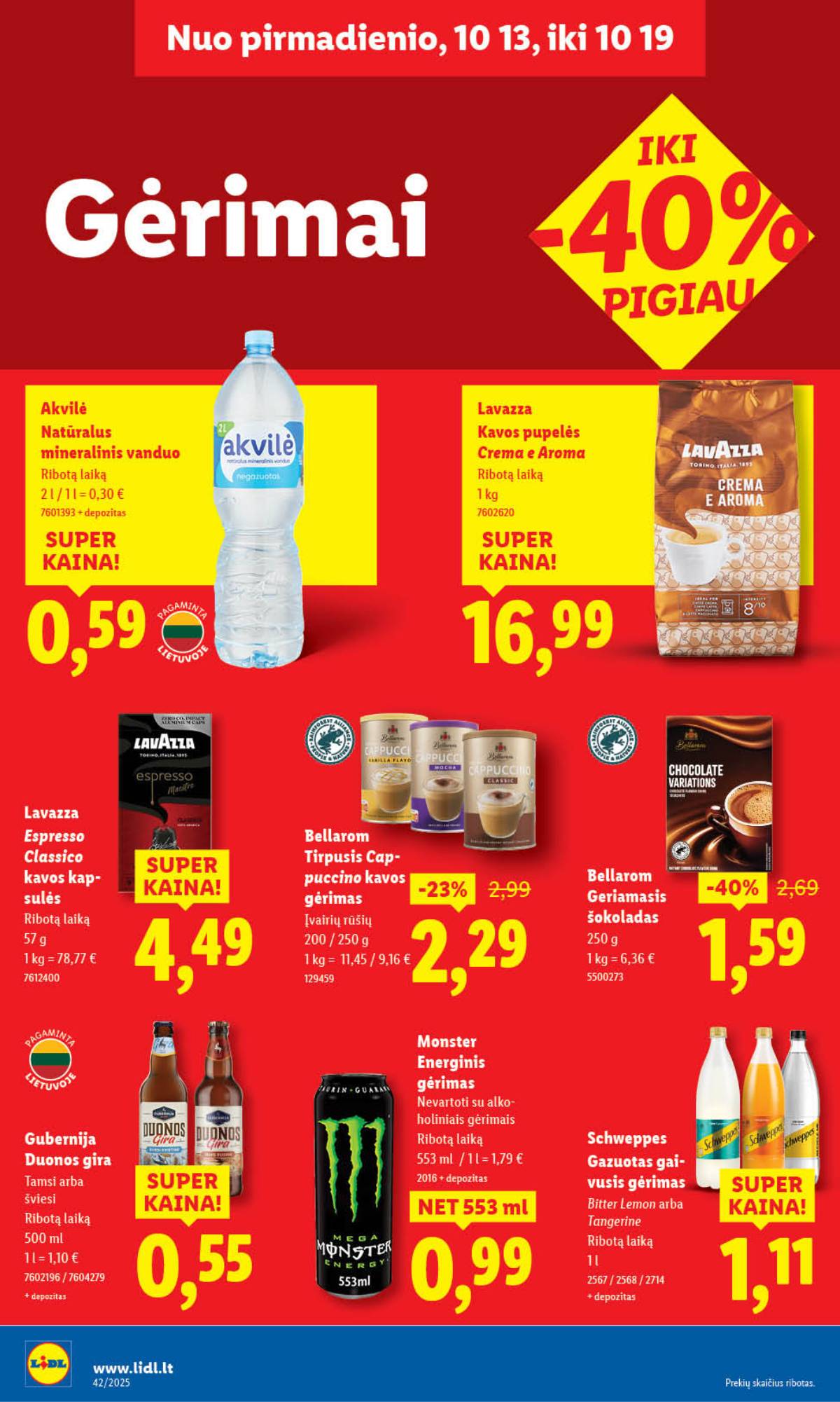 Lidl - LIDL SAVAITĖS Maisto prekių akcijų leidinys 36 puslapis