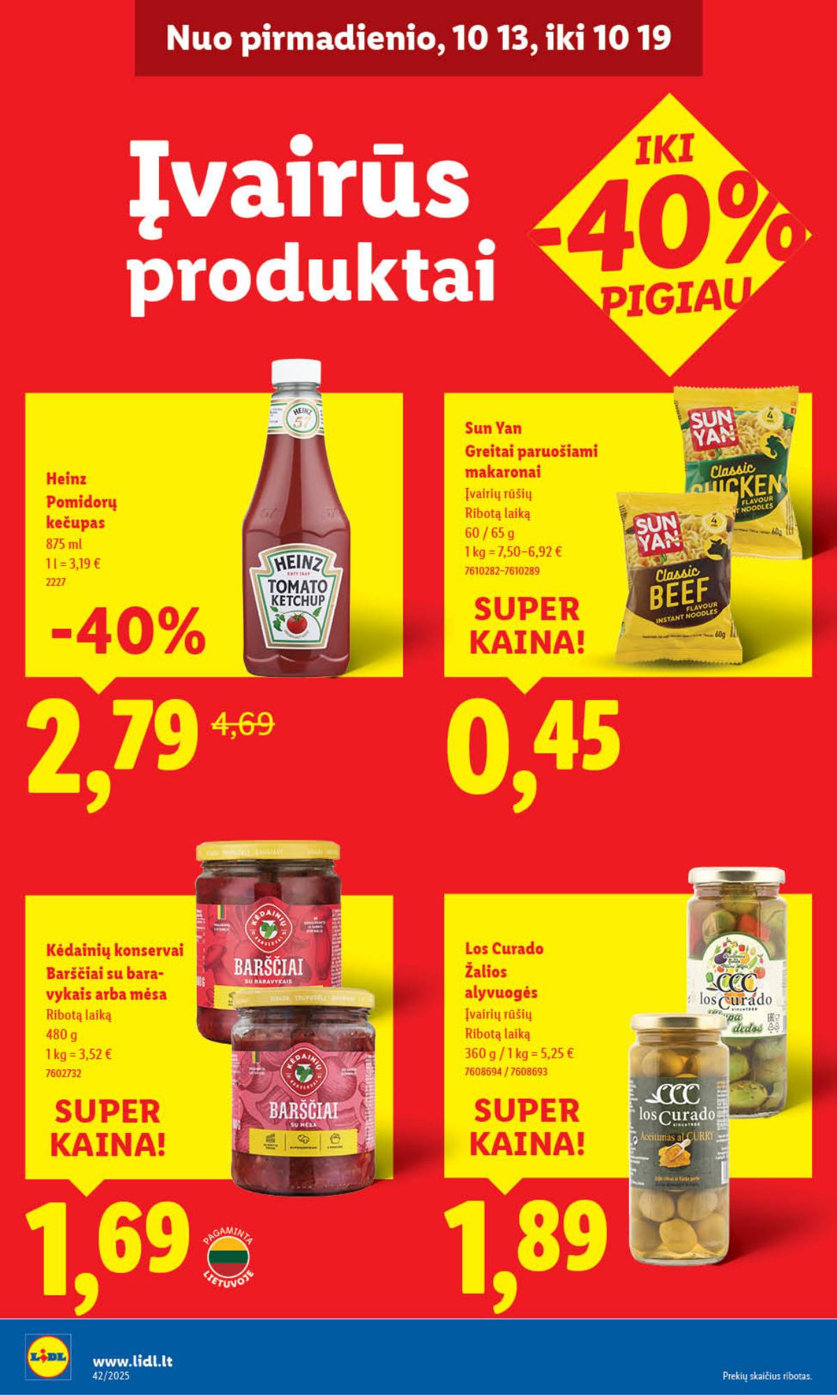 Lidl - LIDL SAVAITĖS Maisto prekių akcijų leidinys 38 puslapis