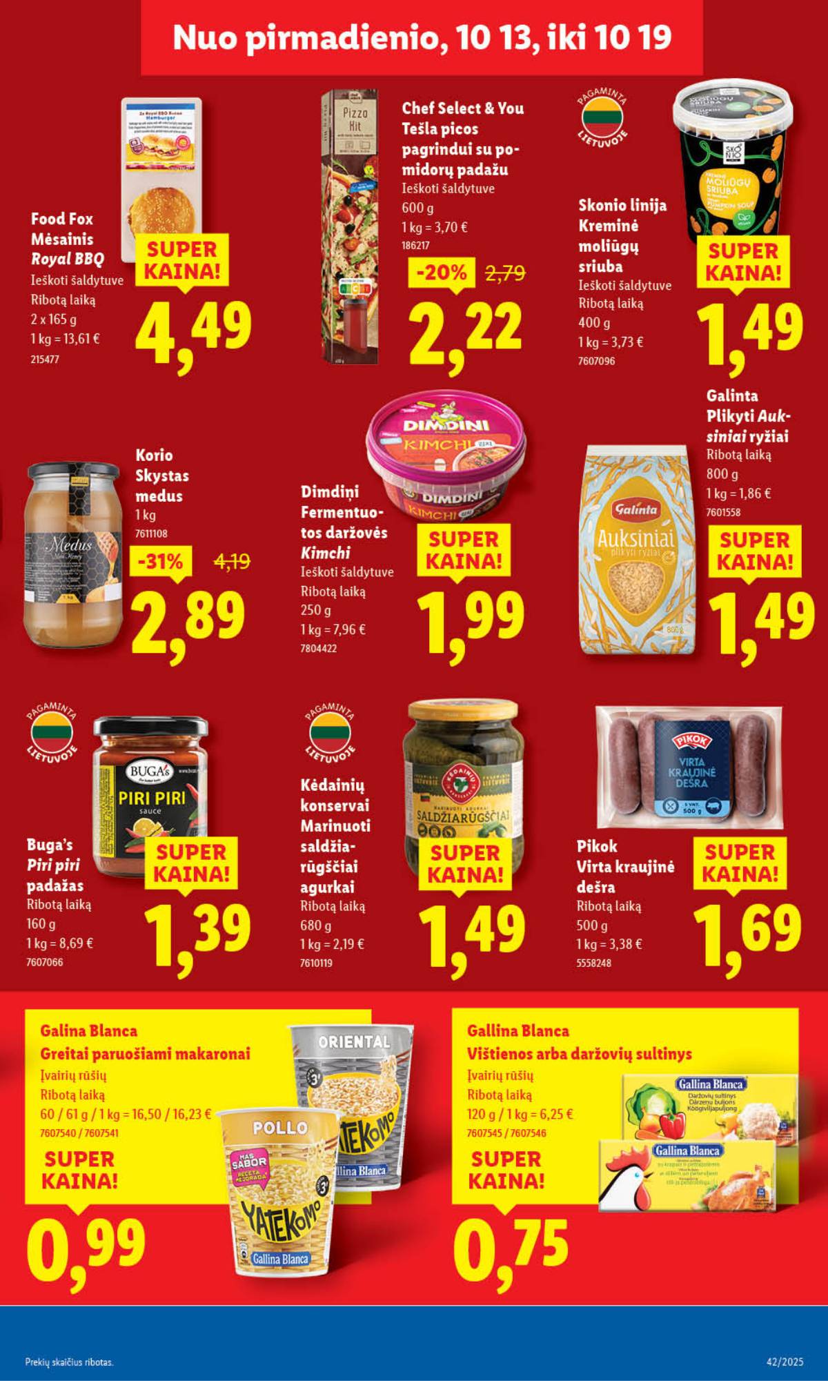 Lidl - LIDL SAVAITĖS Maisto prekių akcijų leidinys 39 puslapis
