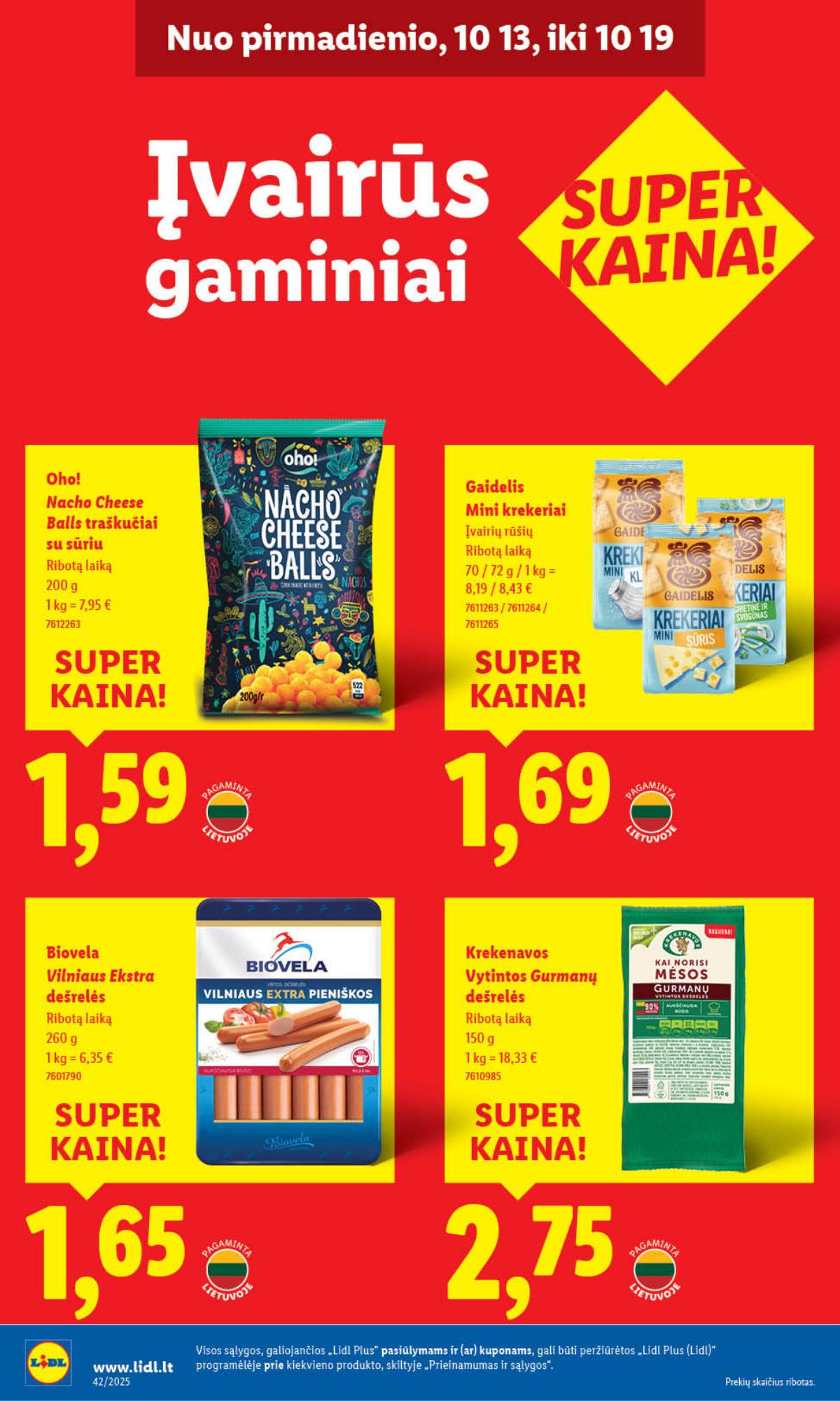 Lidl - LIDL SAVAITĖS Maisto prekių akcijų leidinys 40 puslapis