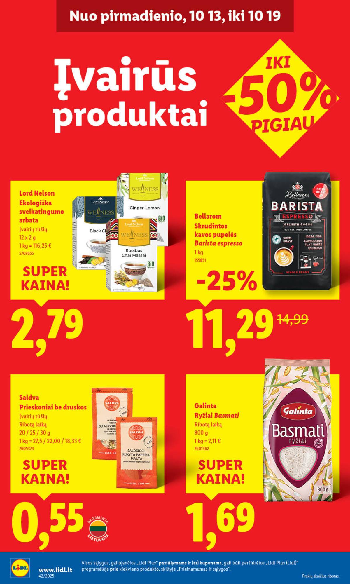 Lidl - LIDL SAVAITĖS Maisto prekių akcijų leidinys 42 puslapis