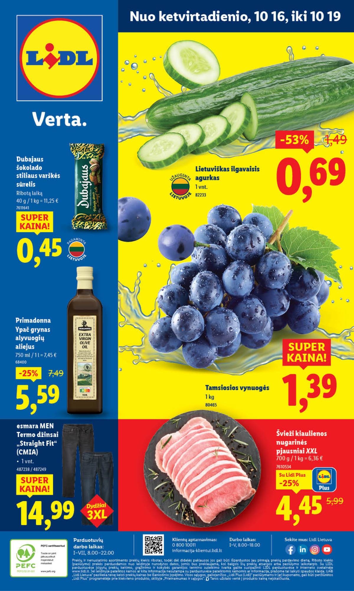 Lidl - LIDL SAVAITĖS Maisto prekių akcijų leidinys 54 puslapis