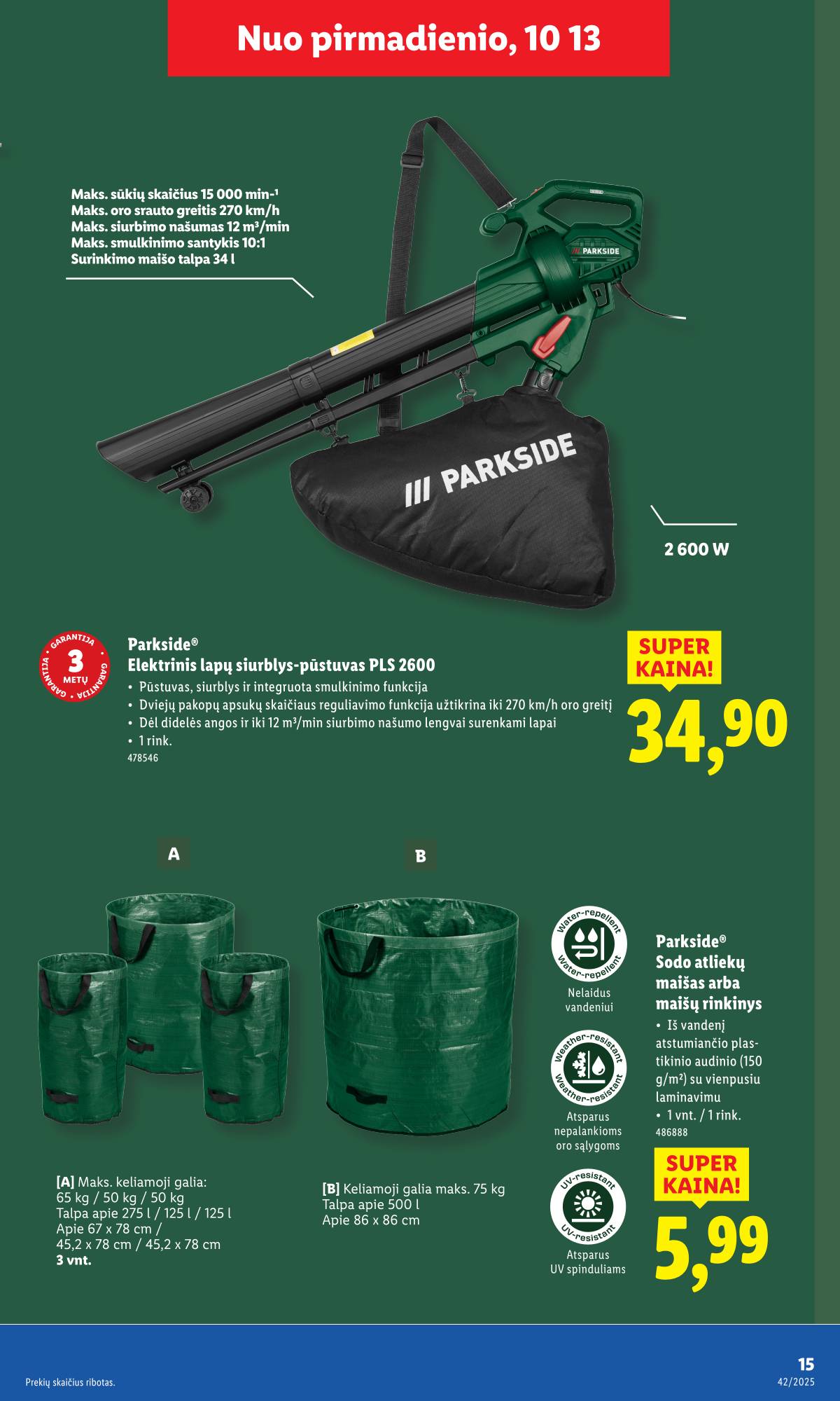Lidl - LIDL Ne maisto prekių akcijų leidinys 15 puslapis