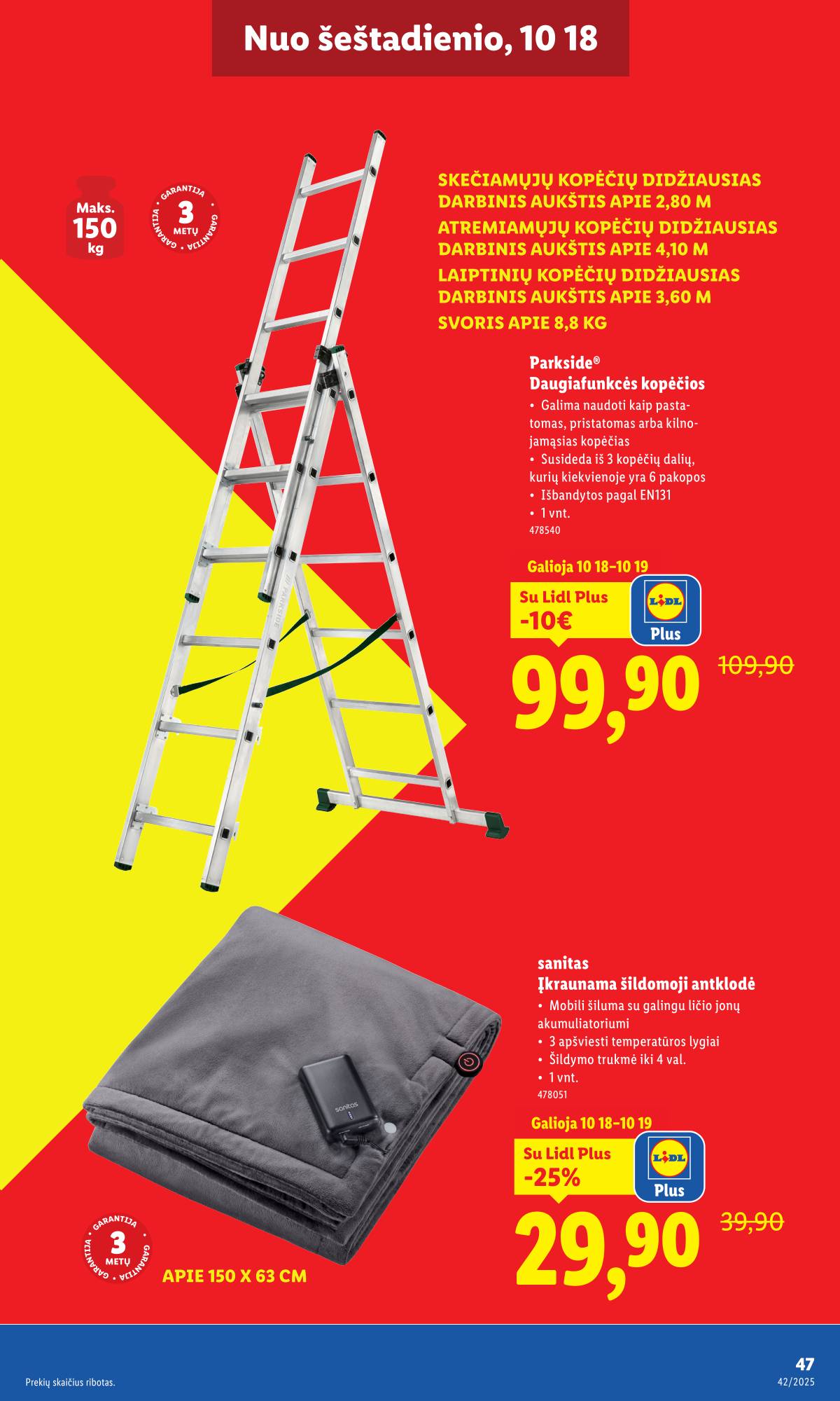 Lidl - LIDL Ne maisto prekių akcijų leidinys 47 puslapis