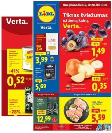Lidl - LIDL SAVAITĖS Maisto prekių akcijų leidinys 2025-10-20 – 2025-10-26