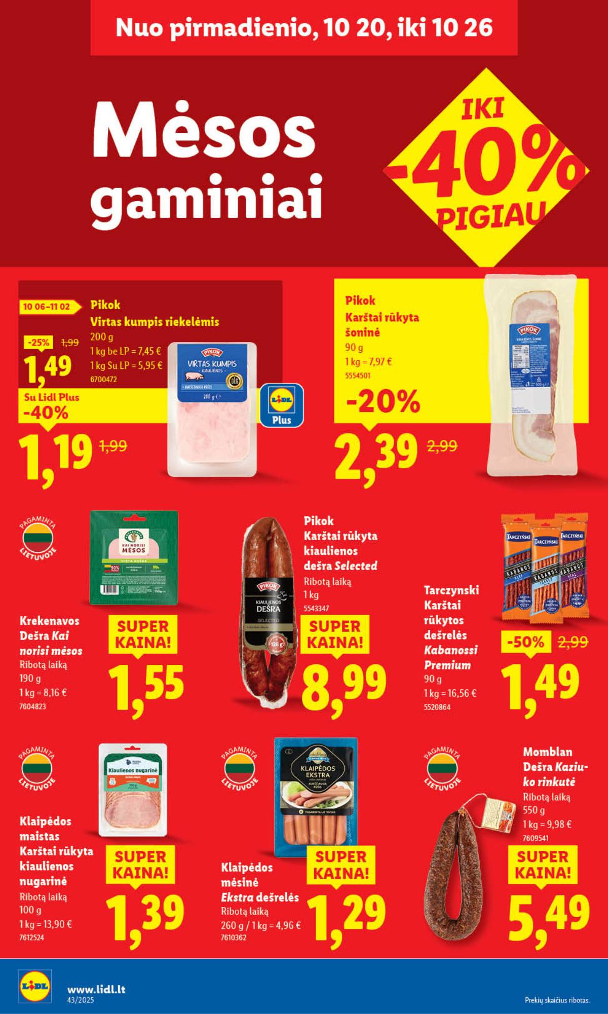 Lidl - LIDL SAVAITĖS Maisto prekių akcijų leidinys 36 puslapis