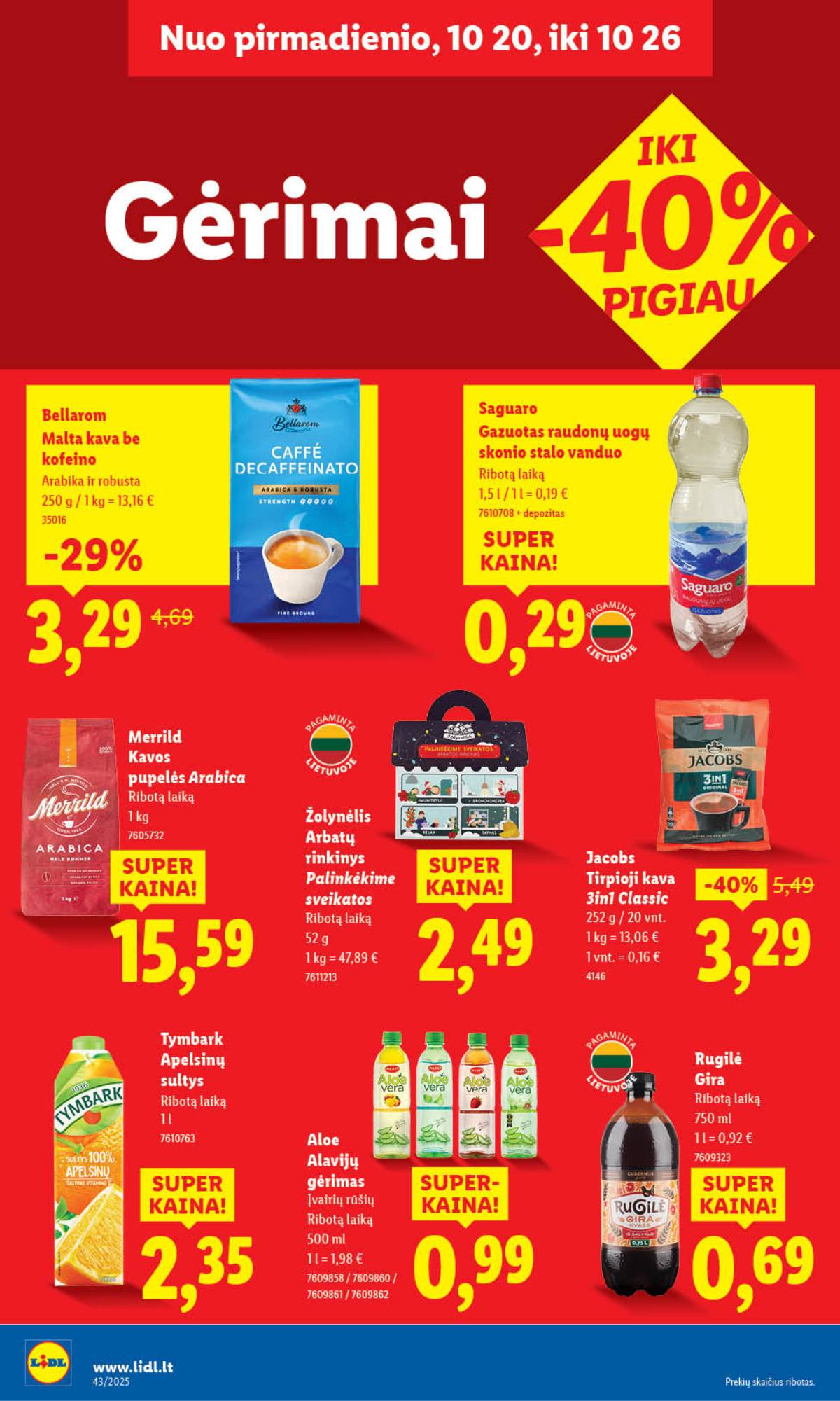 Lidl - LIDL SAVAITĖS Maisto prekių akcijų leidinys 38 puslapis