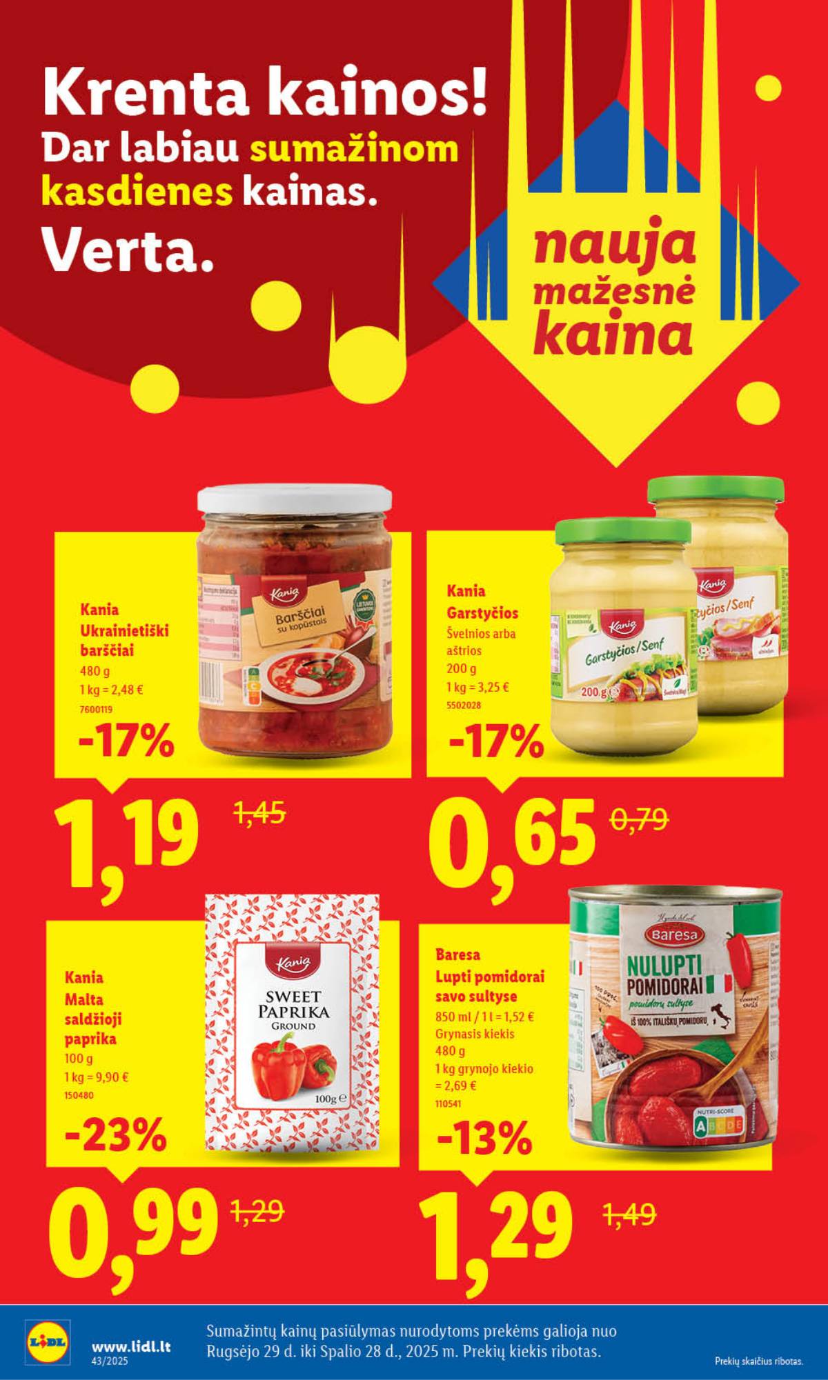 Lidl - LIDL SAVAITĖS Maisto prekių akcijų leidinys 4 puslapis