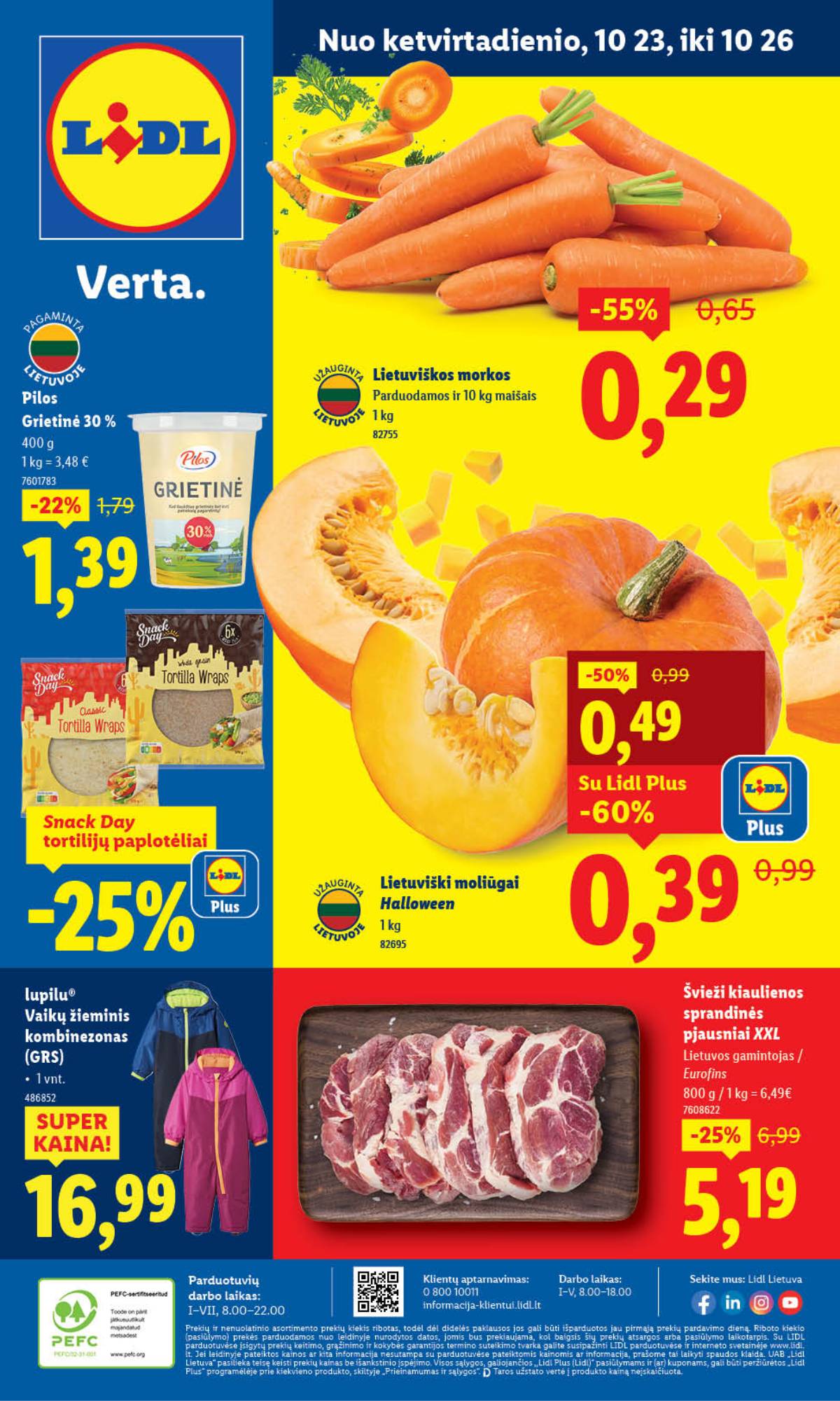 Lidl - LIDL SAVAITĖS Maisto prekių akcijų leidinys 54 puslapis