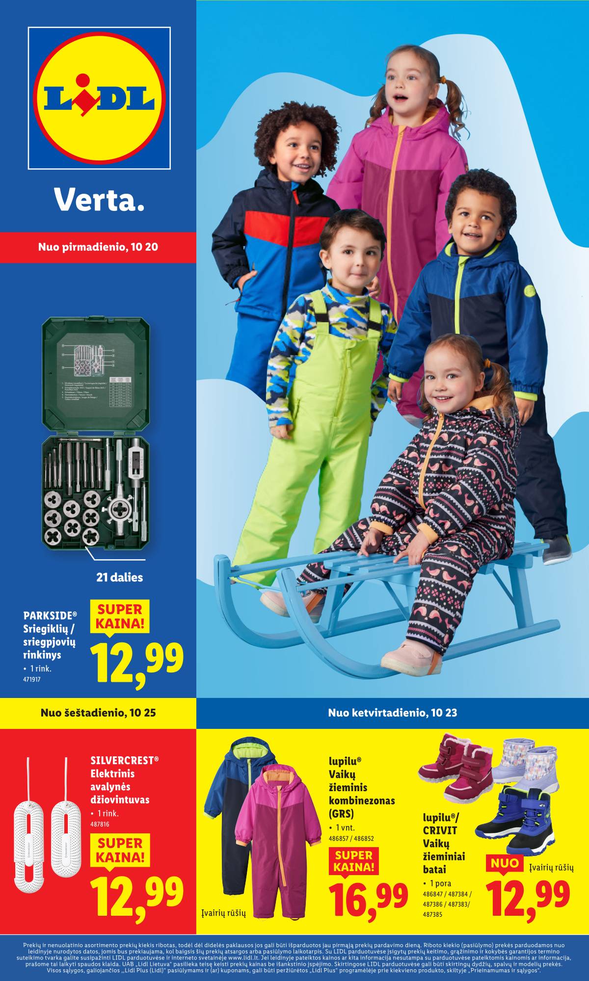 Lidl - LIDL Ne maisto prekių akcijų leidinys 1 puslapis