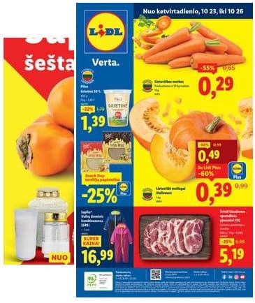 Lidl - LIDL akcijos nuo ketvirtadienio | 2025-10-16 - 2025-10-19 2025-10-23 – 2025-10-26