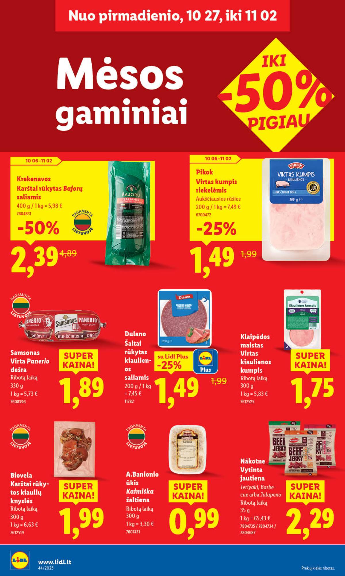 Lidl - LIDL SAVAITĖS Maisto prekių akcijų leidinys 32 puslapis
