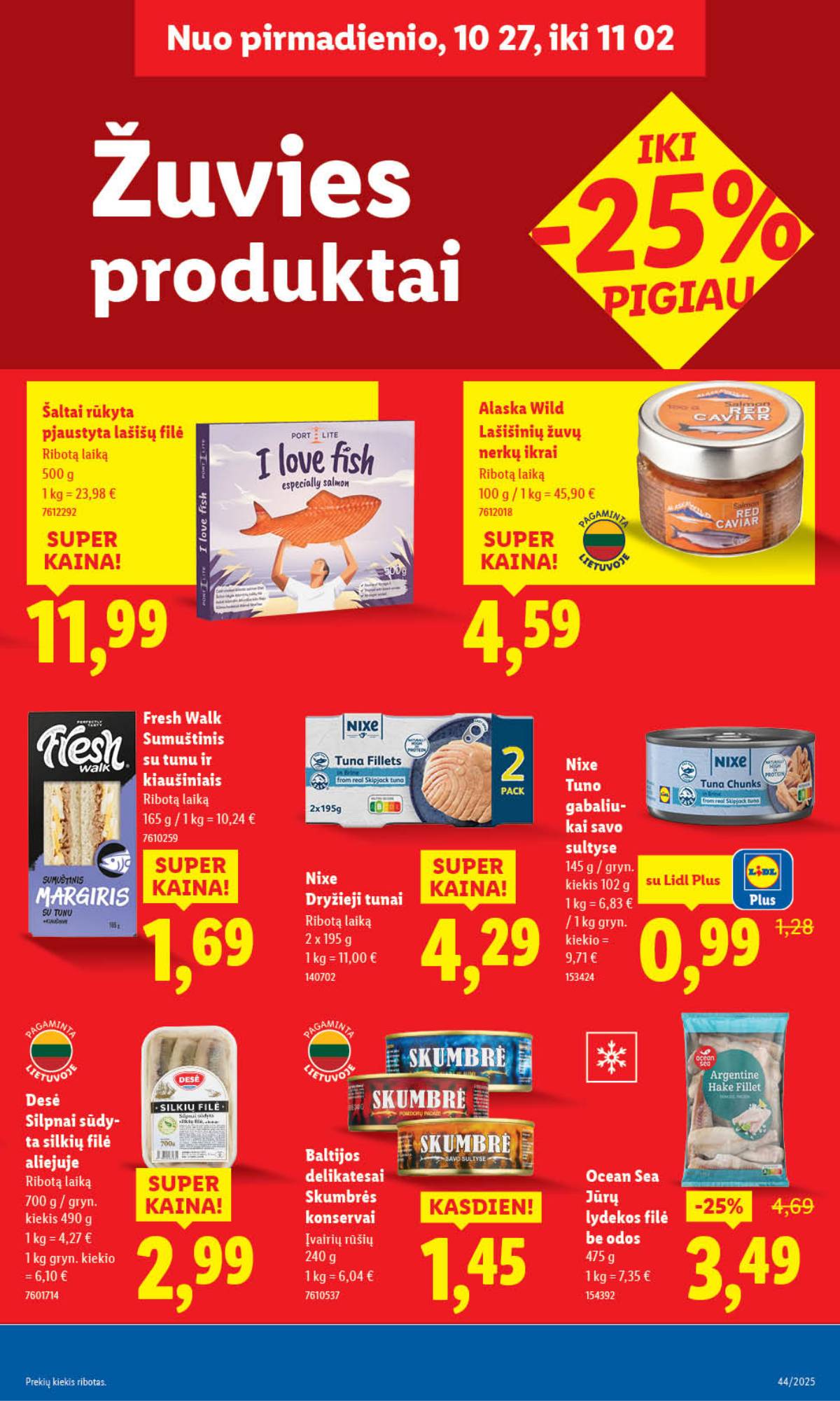 Lidl - LIDL SAVAITĖS Maisto prekių akcijų leidinys 33 puslapis