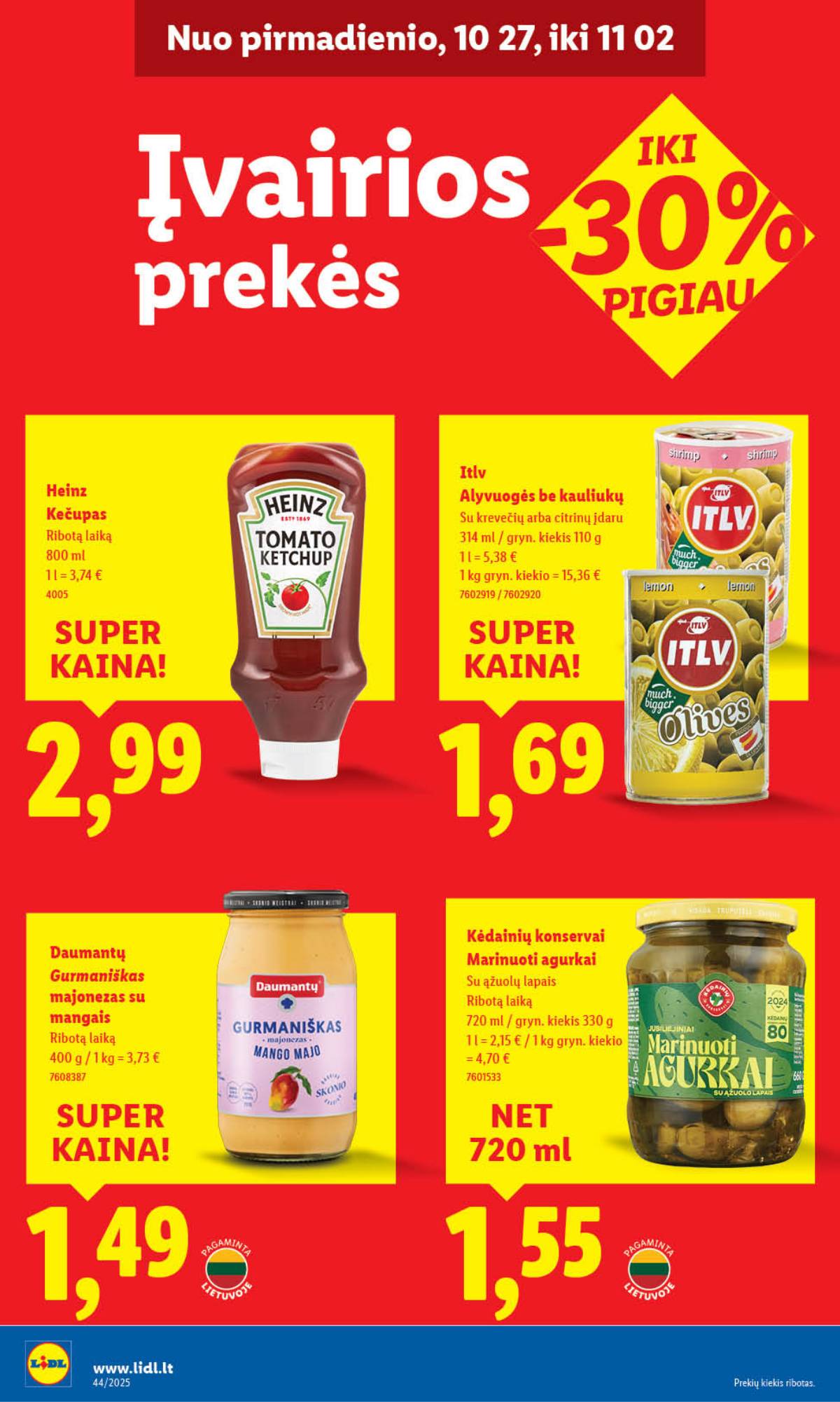 Lidl - LIDL SAVAITĖS Maisto prekių akcijų leidinys 36 puslapis