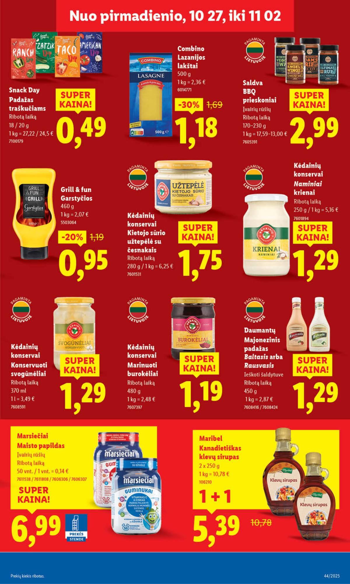 Lidl - LIDL SAVAITĖS Maisto prekių akcijų leidinys 37 puslapis