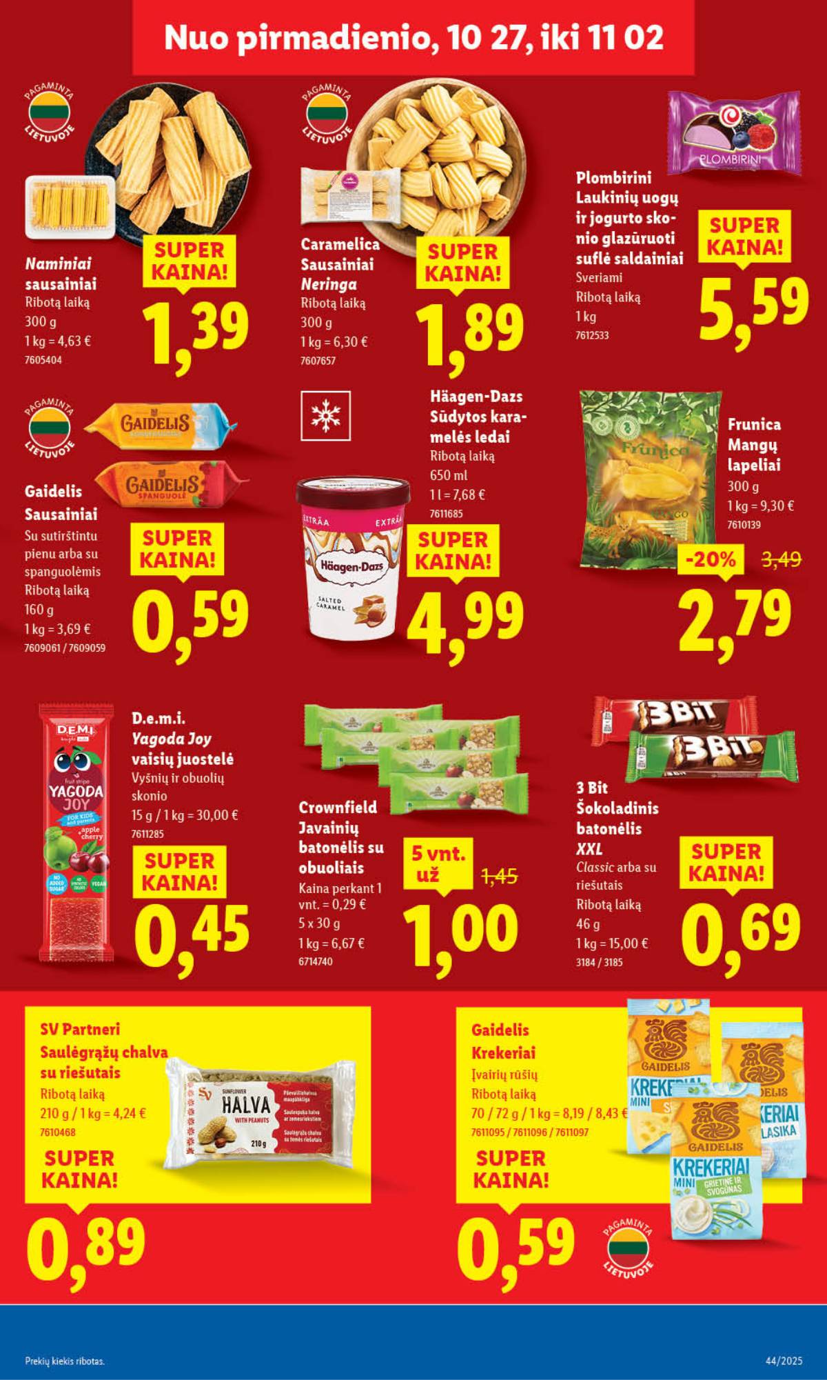 Lidl - LIDL SAVAITĖS Maisto prekių akcijų leidinys 39 puslapis