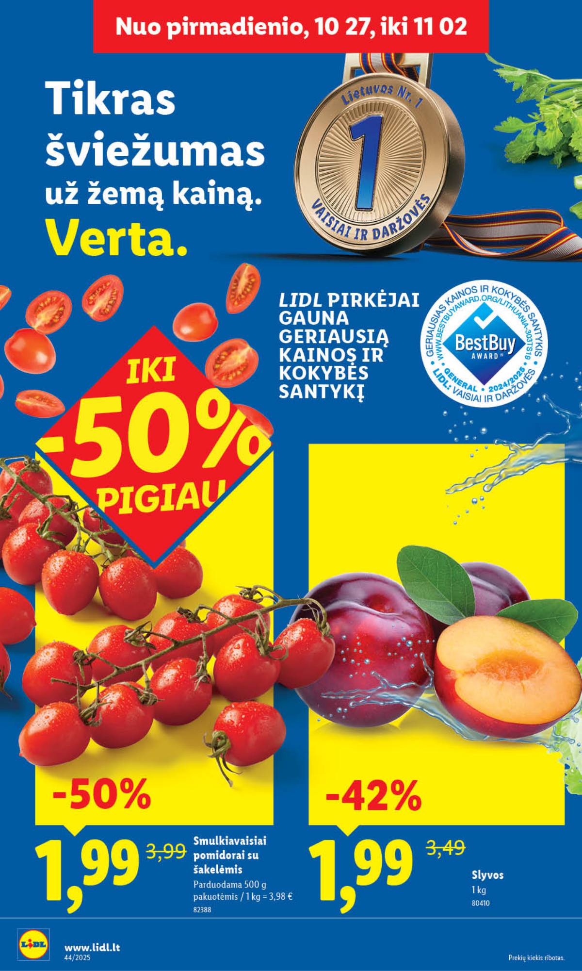 Lidl - LIDL SAVAITĖS Maisto prekių akcijų leidinys 4 puslapis