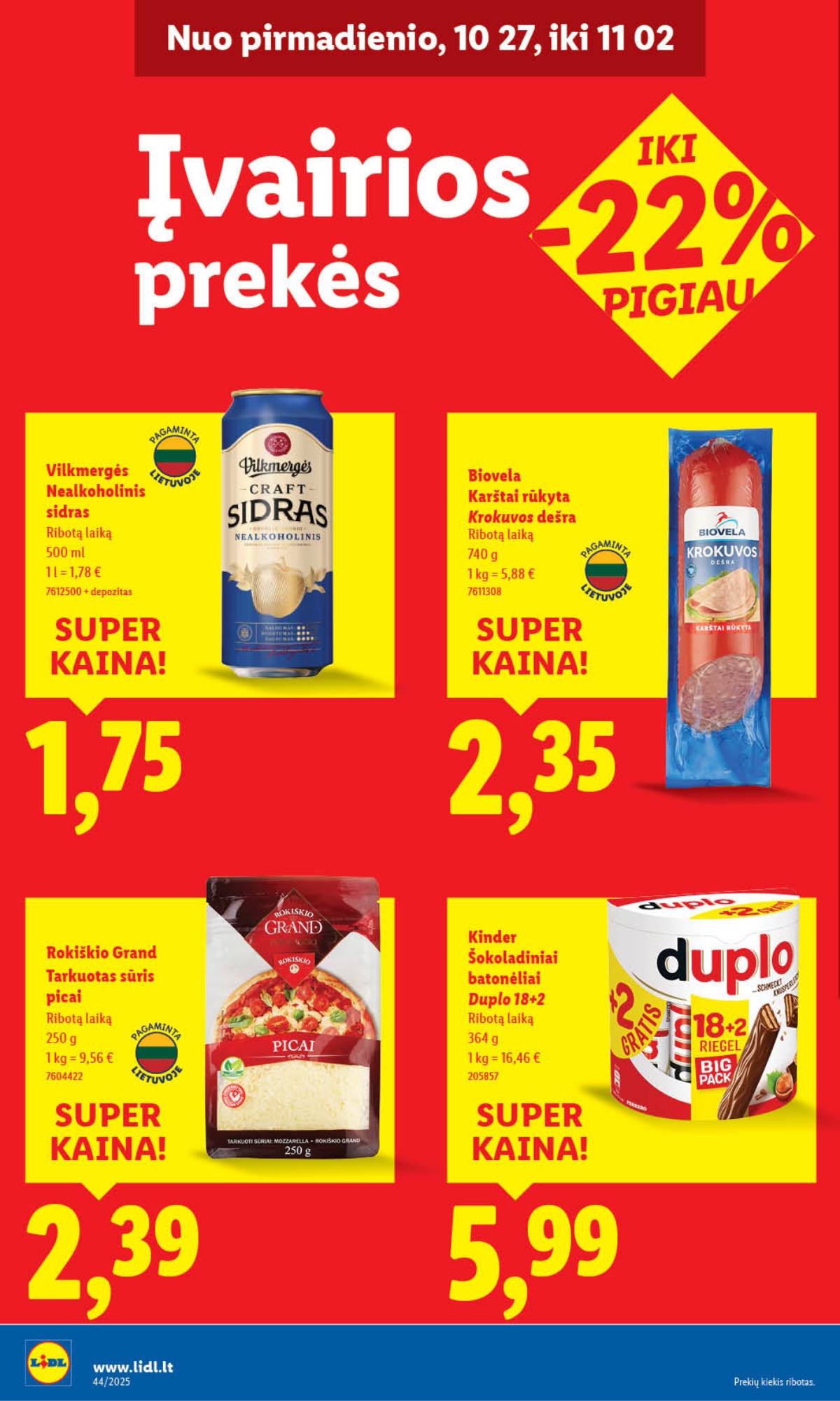Lidl - LIDL SAVAITĖS Maisto prekių akcijų leidinys 40 puslapis