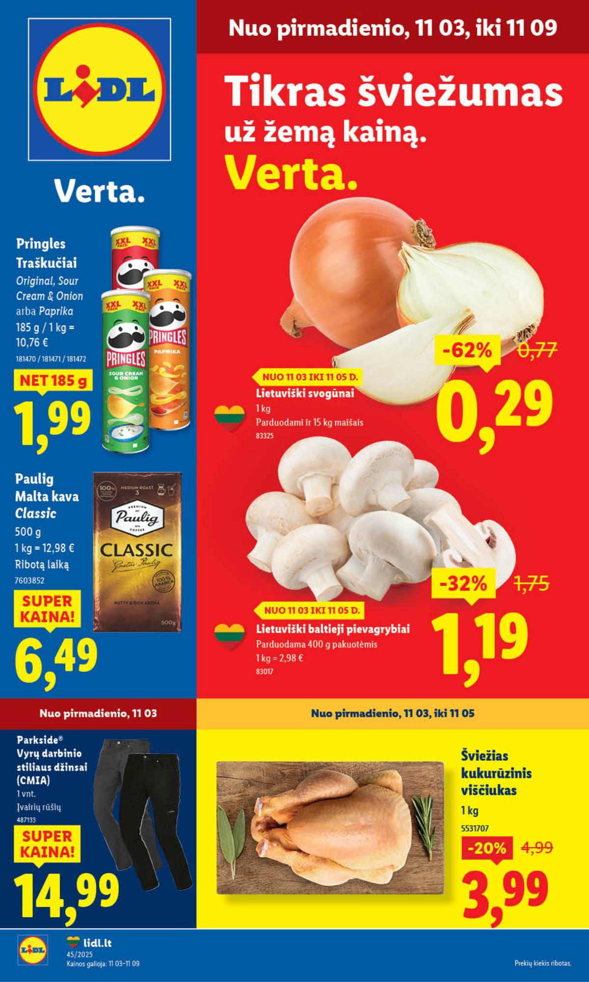 Lidl - LIDL SAVAITĖS Maisto prekių akcijų leidinys 1 puslapis