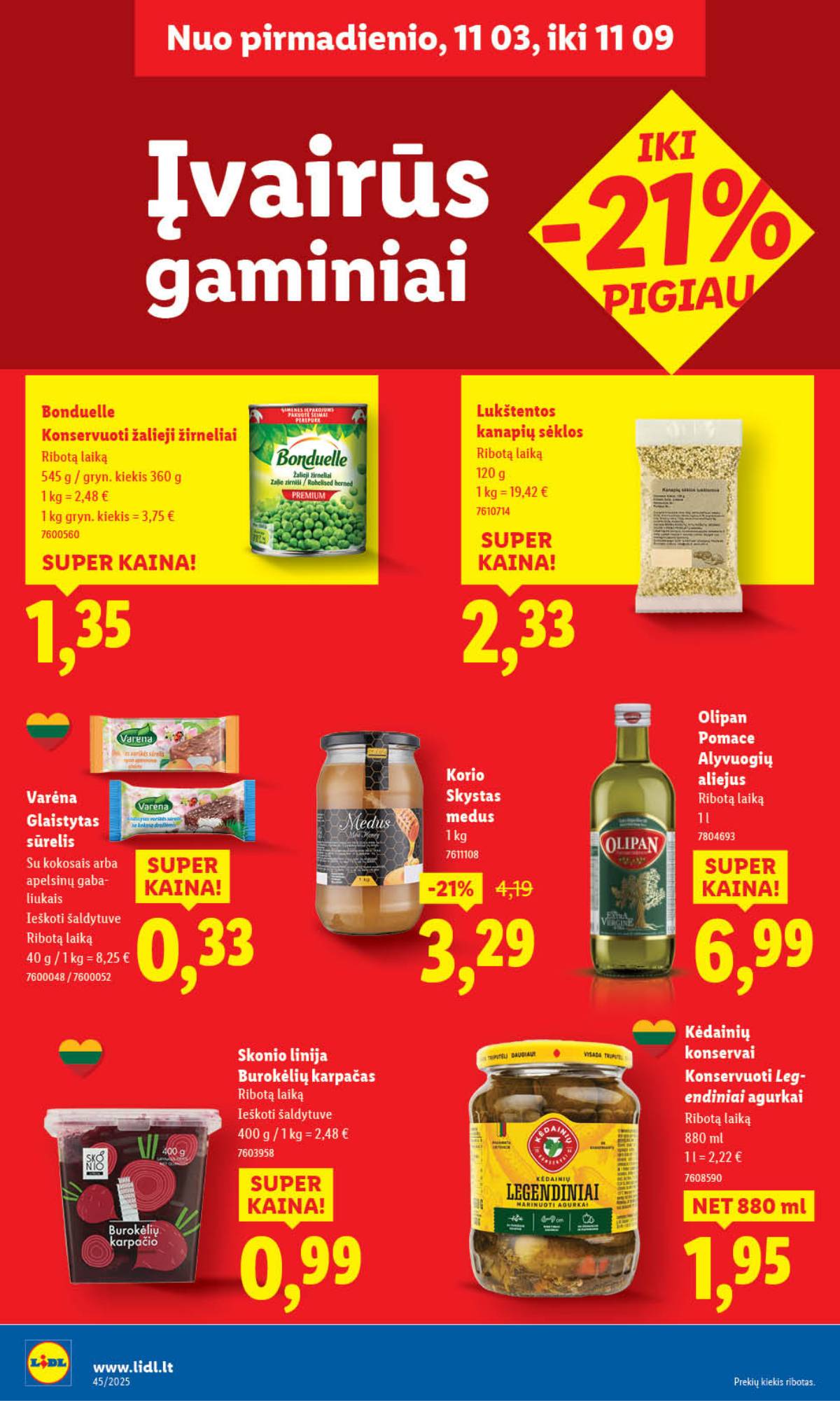 Lidl - LIDL SAVAITĖS Maisto prekių akcijų leidinys 36 puslapis
