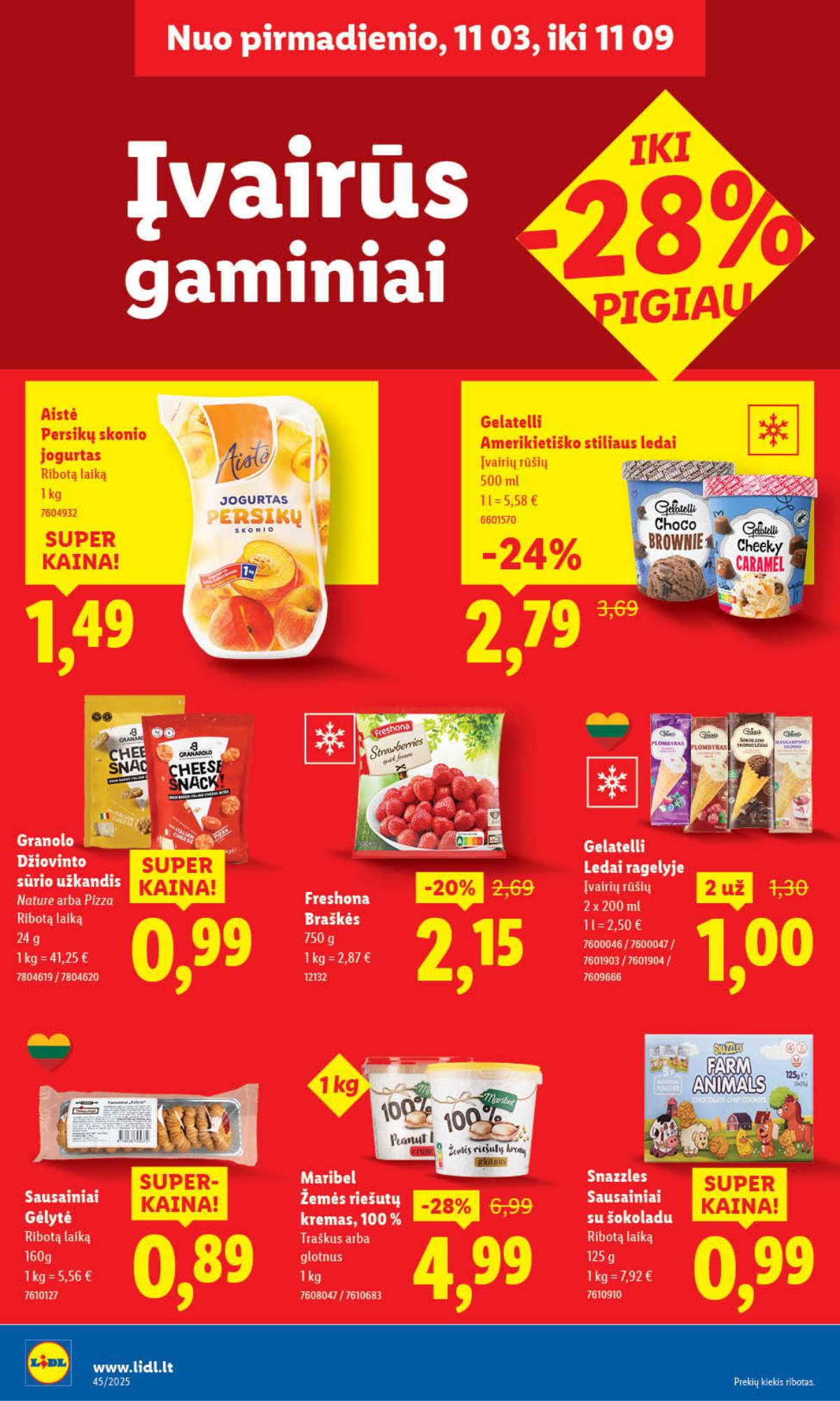 Lidl - LIDL SAVAITĖS Maisto prekių akcijų leidinys 42 puslapis